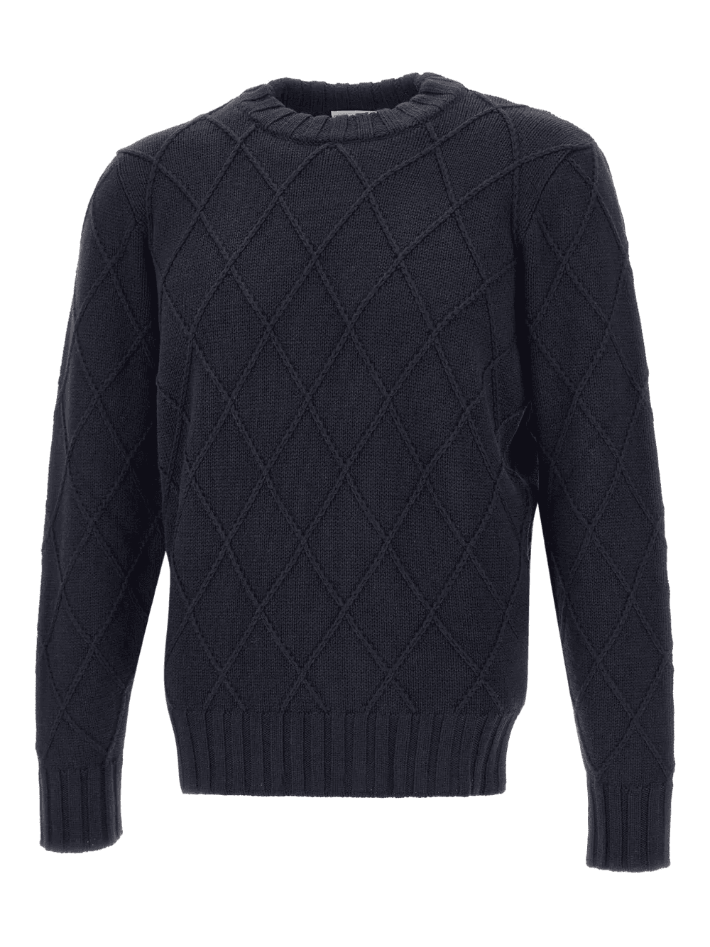 diamond-weave crew-neck sweater - Image 1