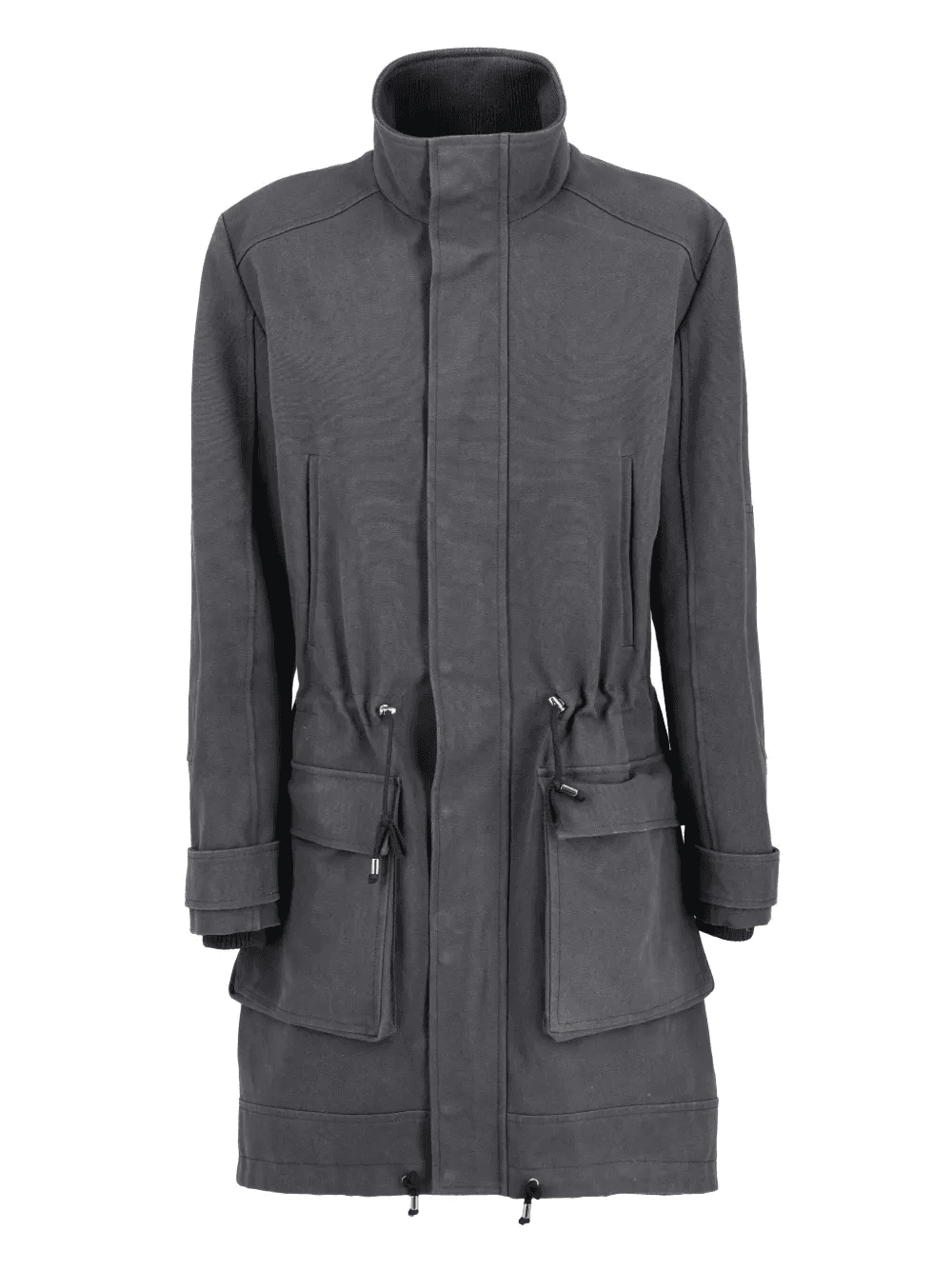 patch-pocket parka coat - Image 1