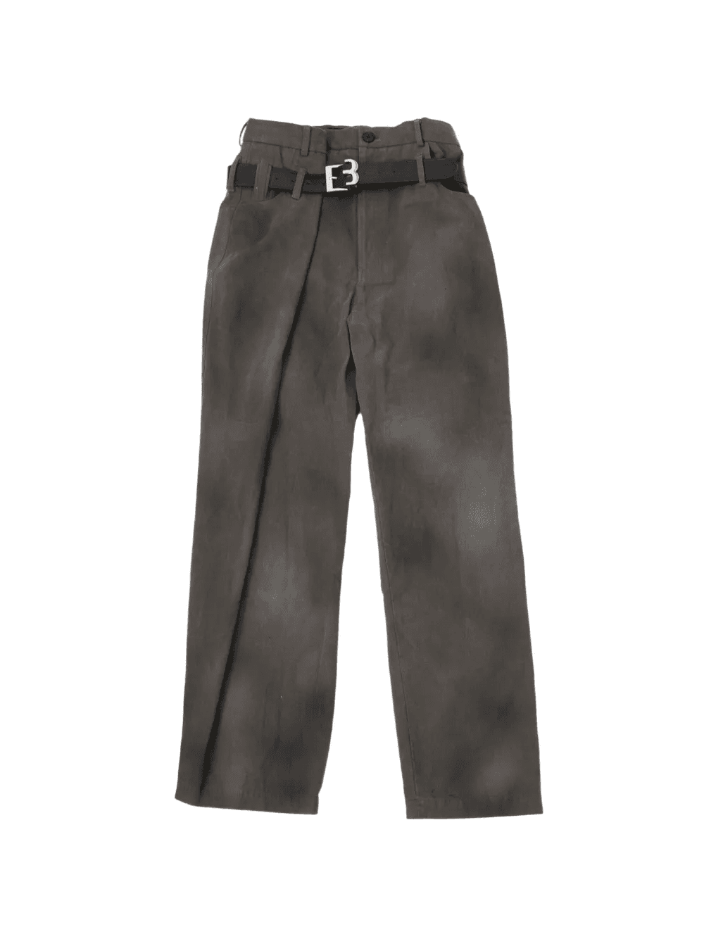 Belt-Press-Made Tuck trousers - Image 1