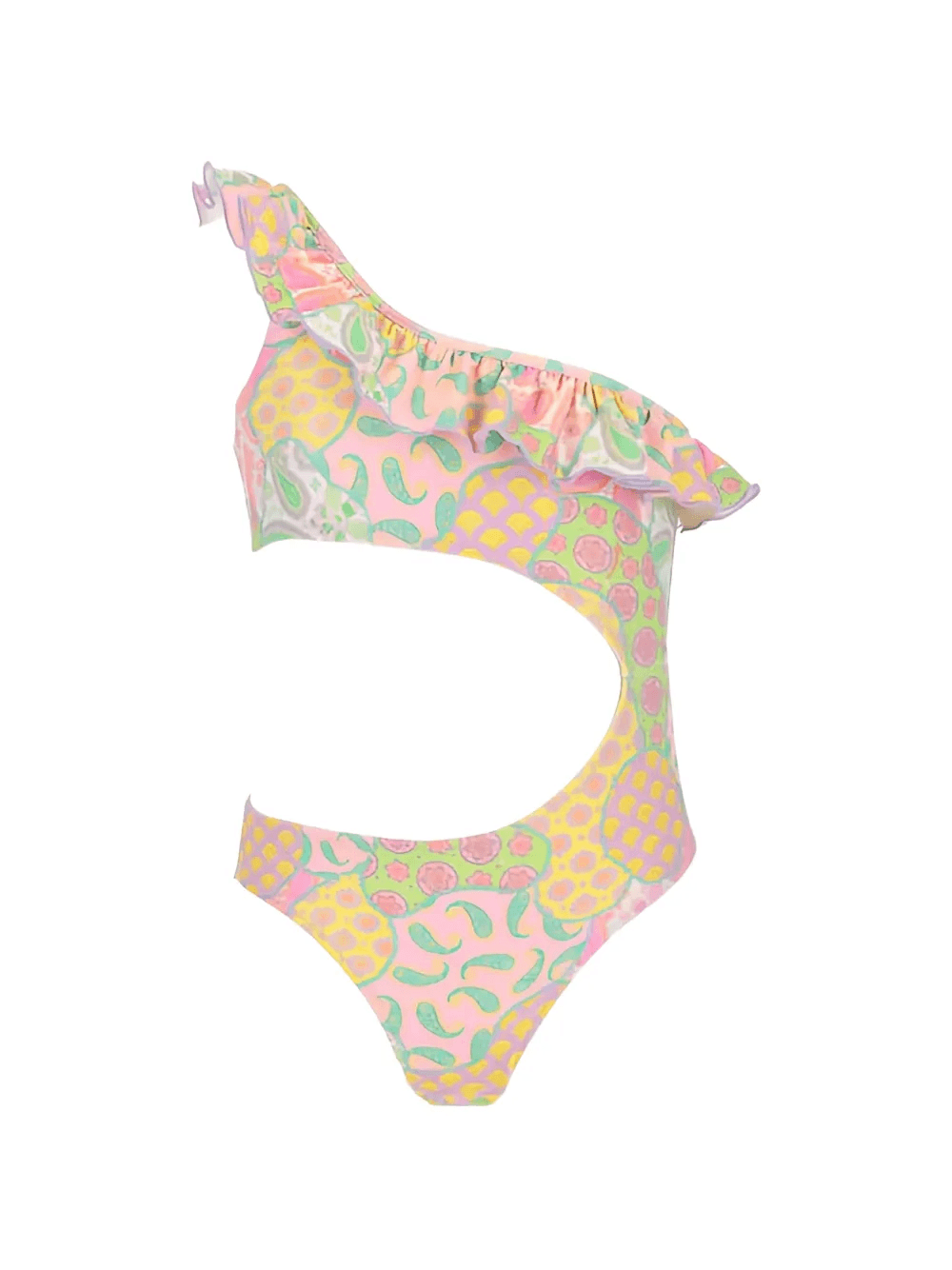 ruffled cutout swimsuit - Image 1