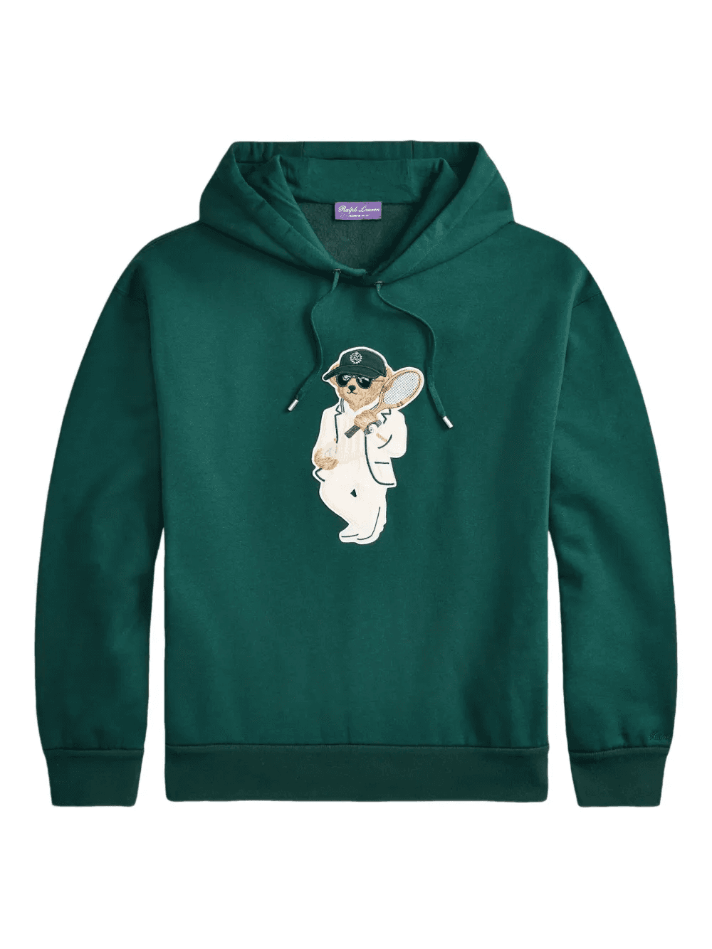 embroidered-bear hoodie - Image 1