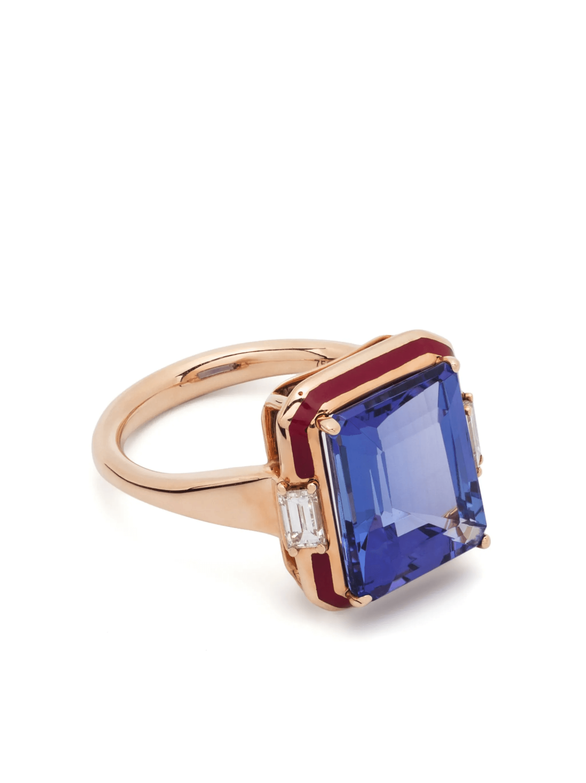 18kt rose gold Gemma tanzanite and diamond ring - Image 1