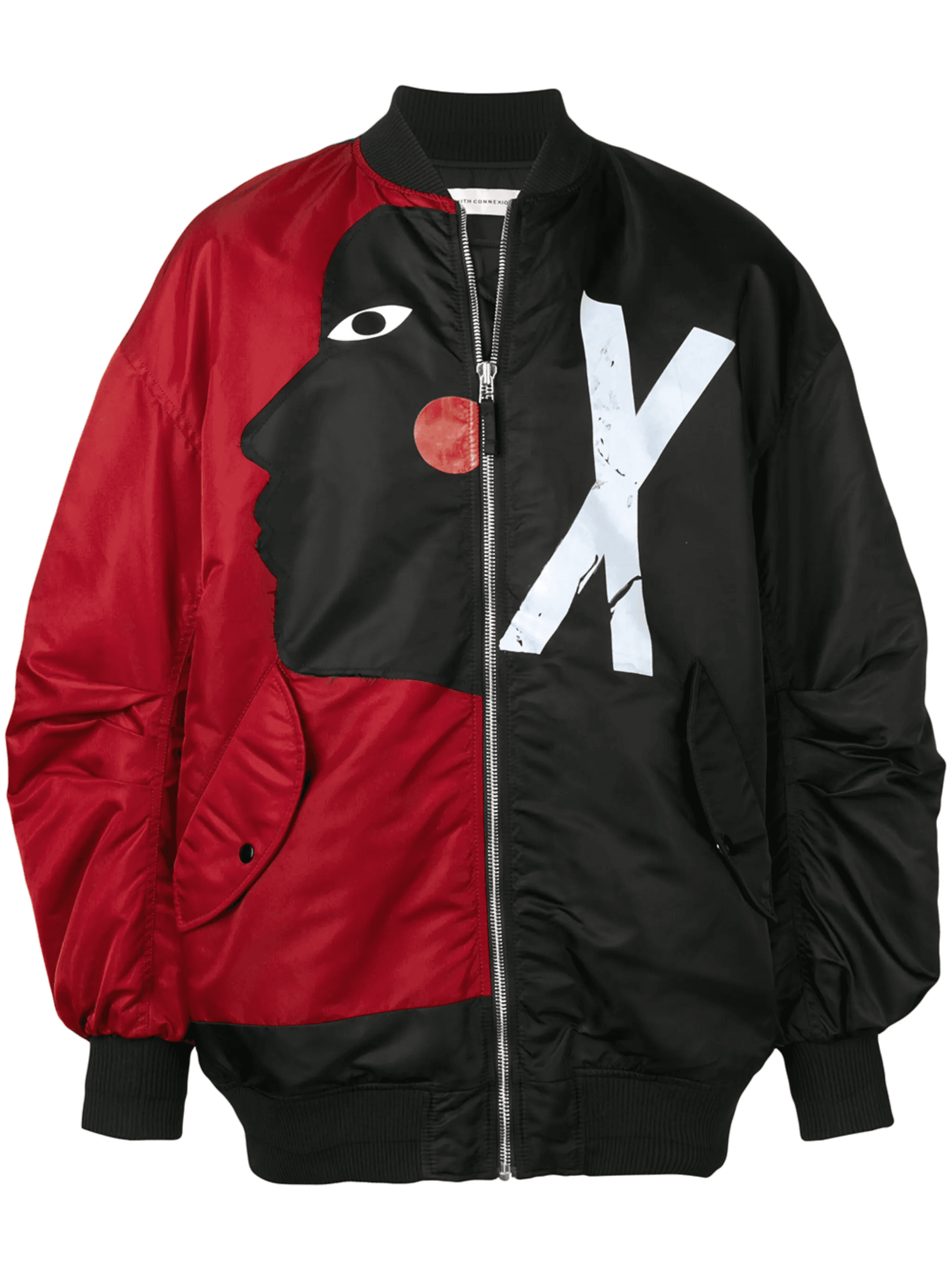 contrasting face bomber jacket - Image 1