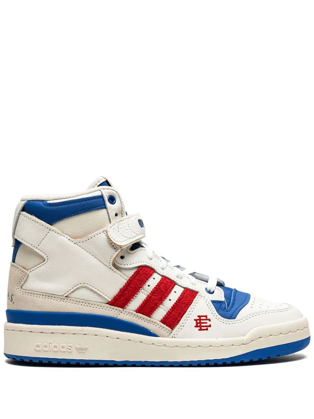 x Eric Emanuel Forum 84 High "Midnight Madness/Kansas Jayhawks" sneakers - Image 1