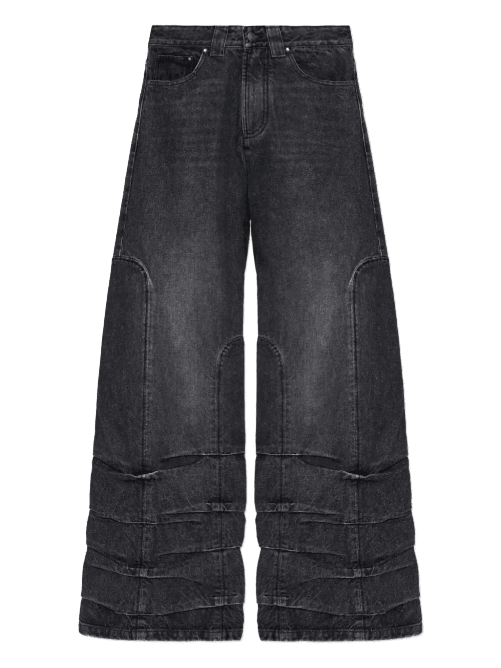 smoke-detailed wide-leg jeans - Image 1