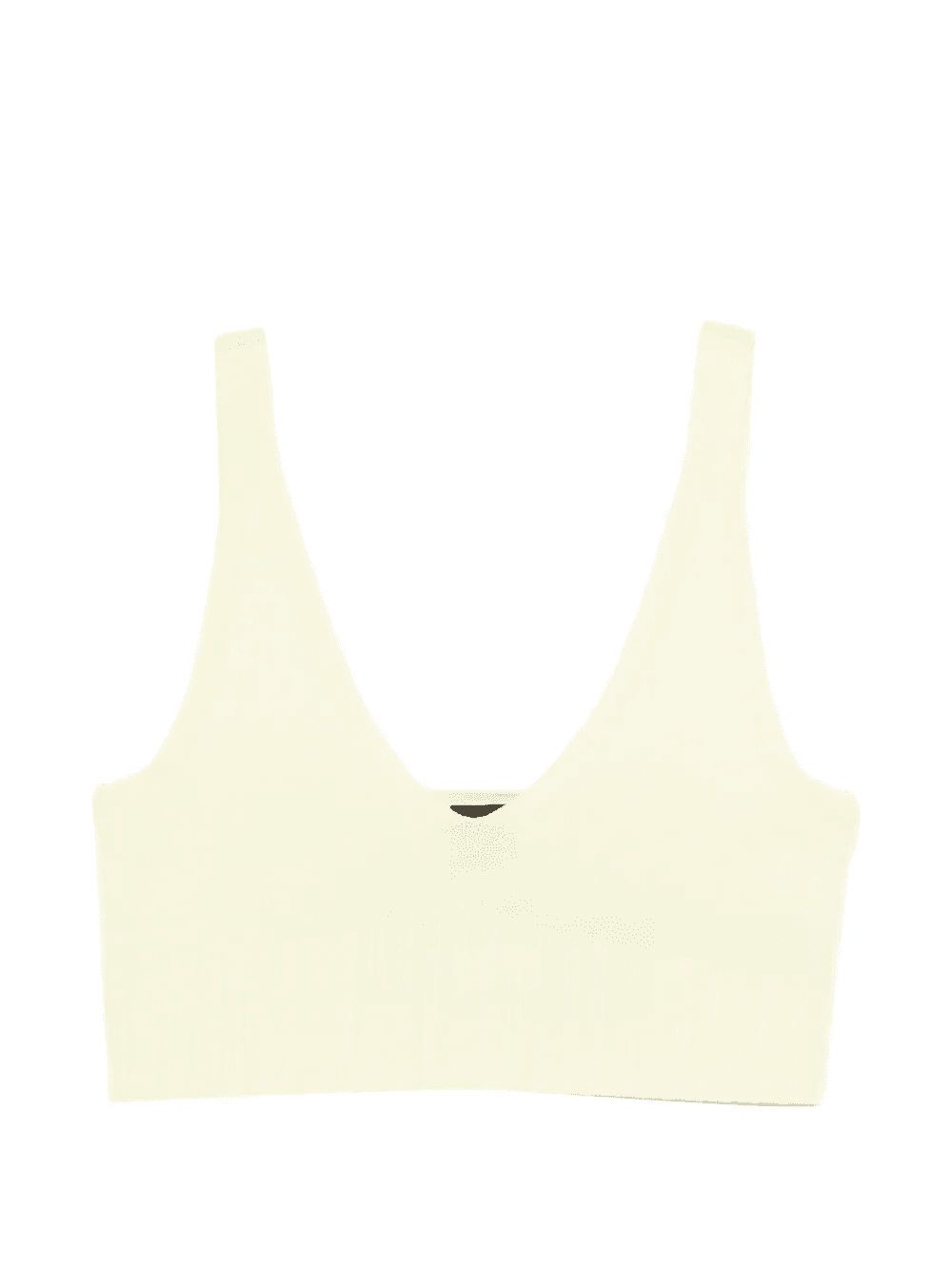 V-neck ribbed top - Image 1