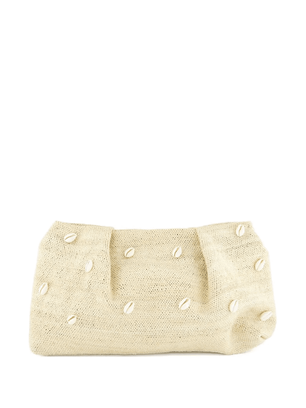 mini seashell-sisal clutch bag - Image 1