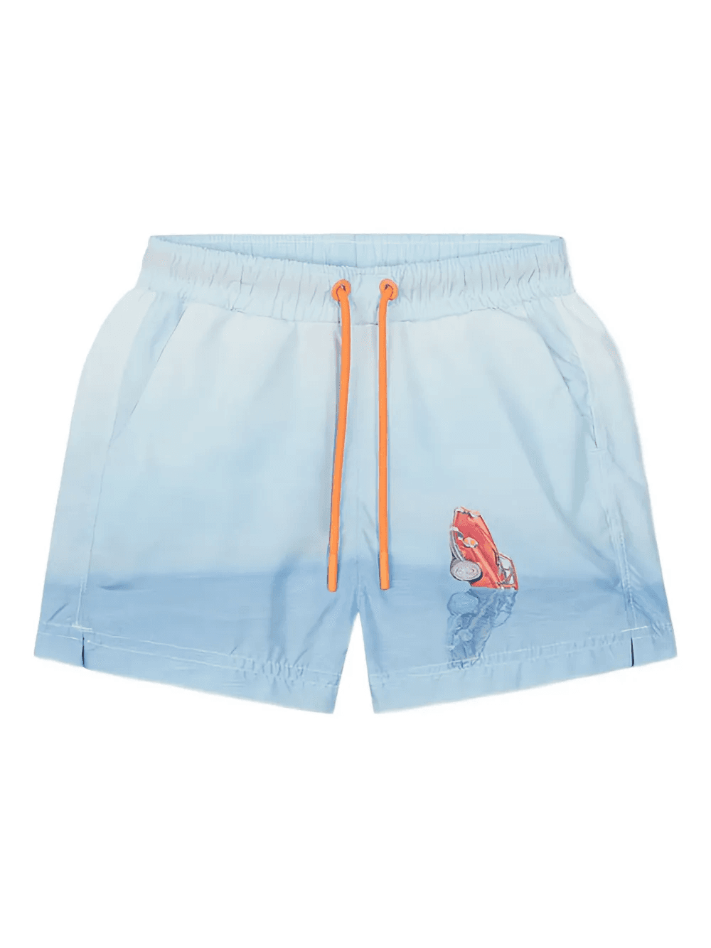 Graphic drawstring swim shorts - Image 1