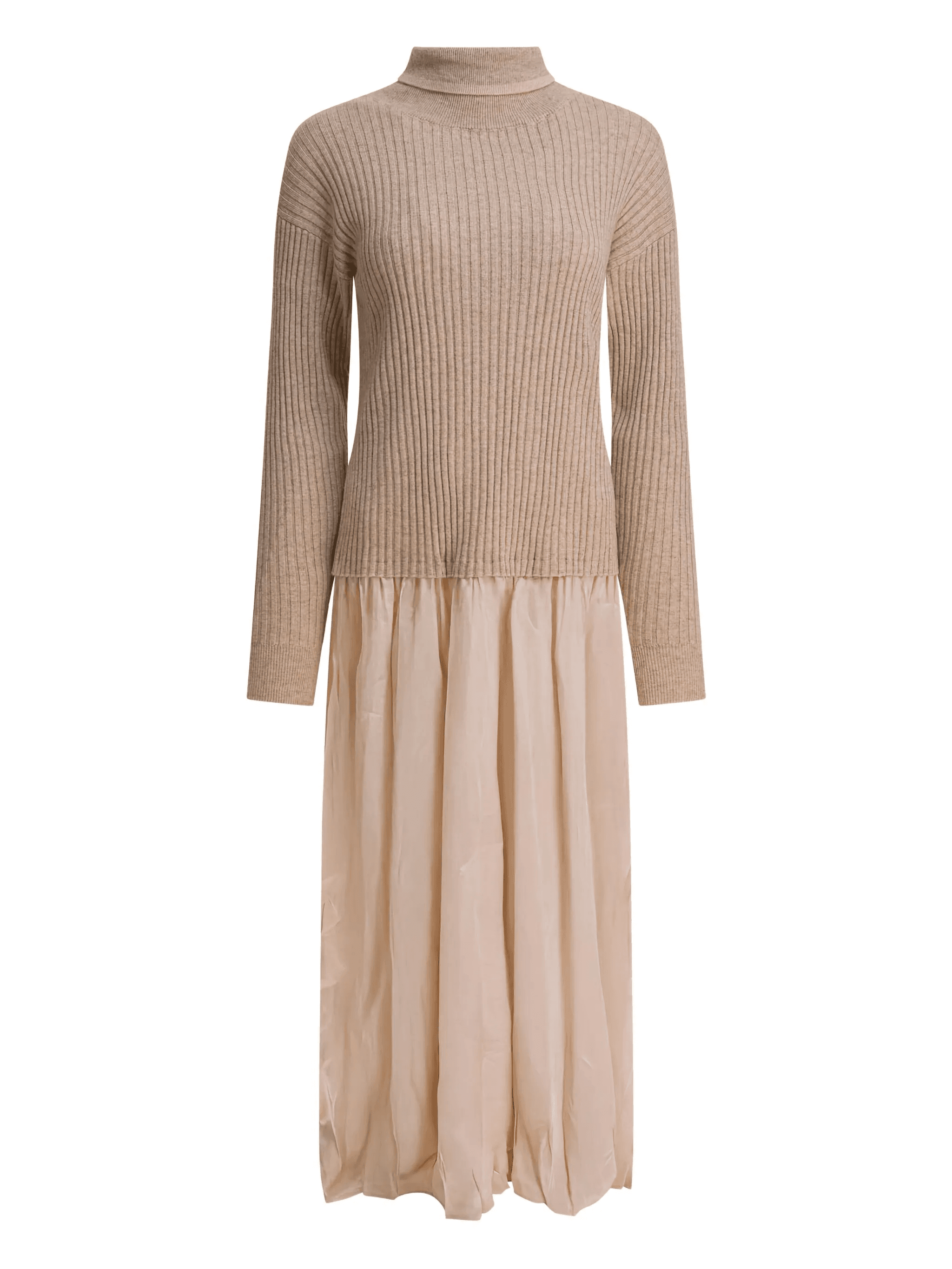 roll-neck ribbed dress - Image 1