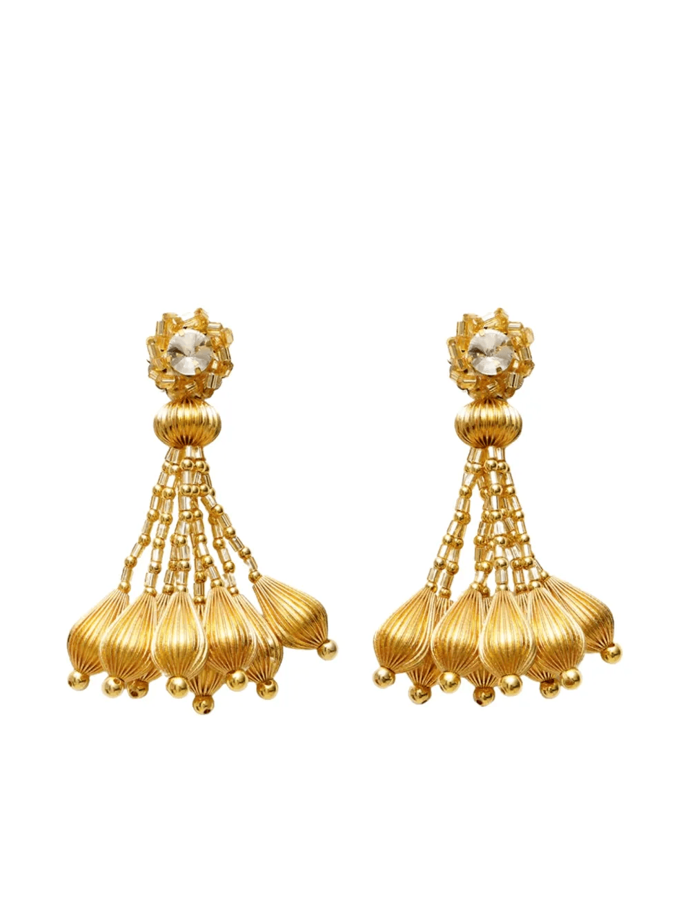 Lys beaded-drop earrings - Image 1