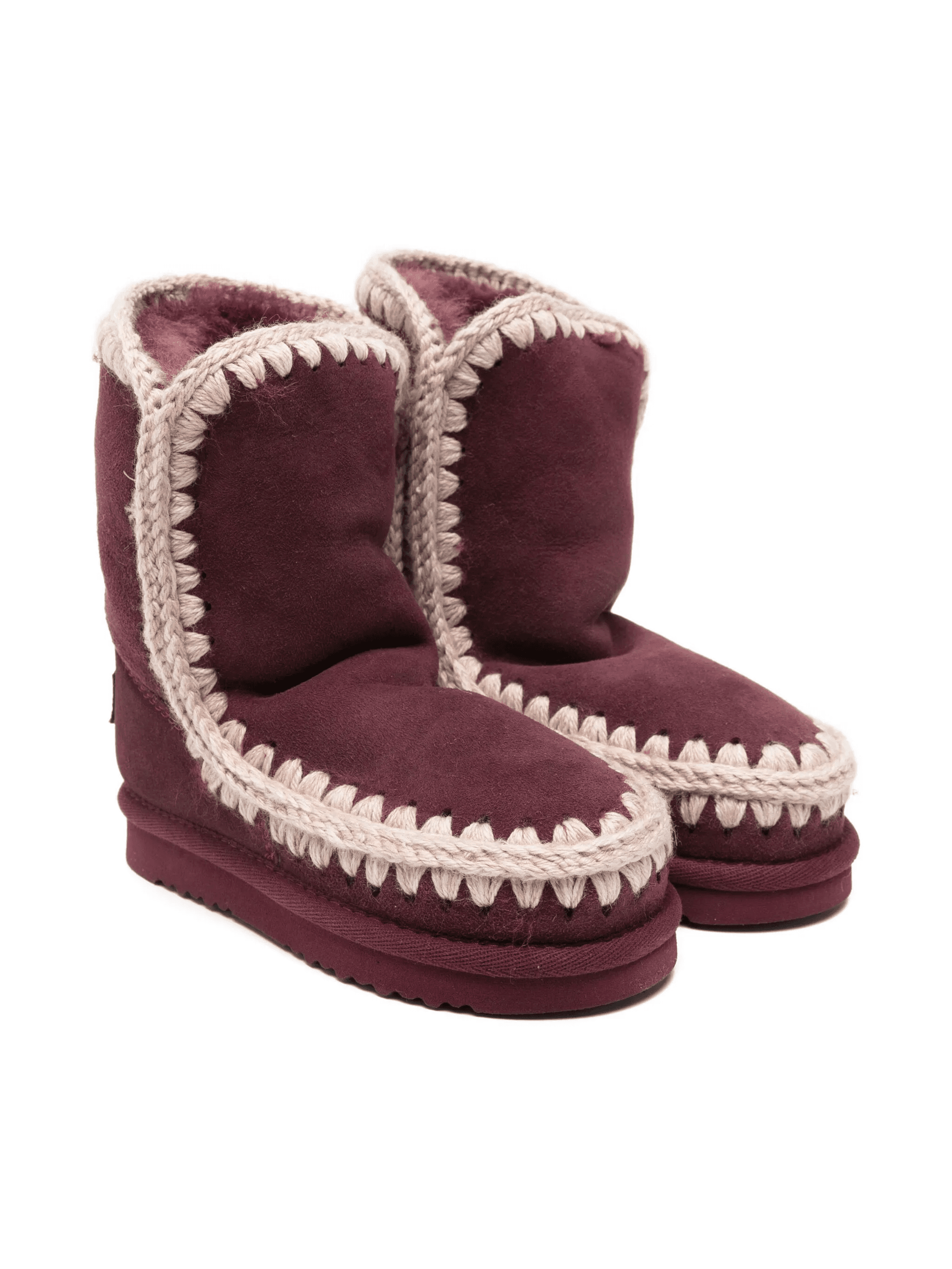 Eskimo crochet-trimmed suede boots - Image 1