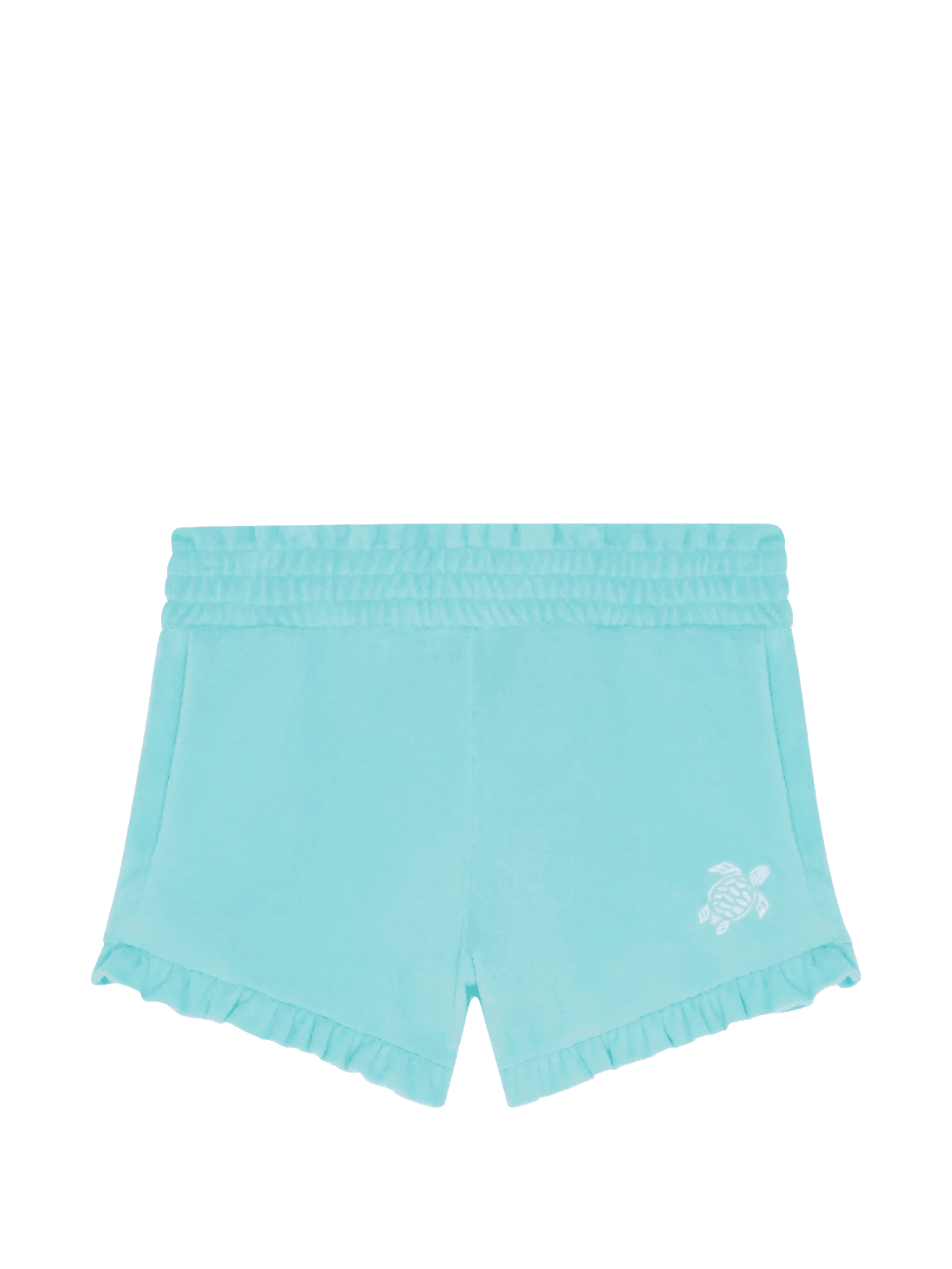 turtle-embroidered terry shorts - Image 1