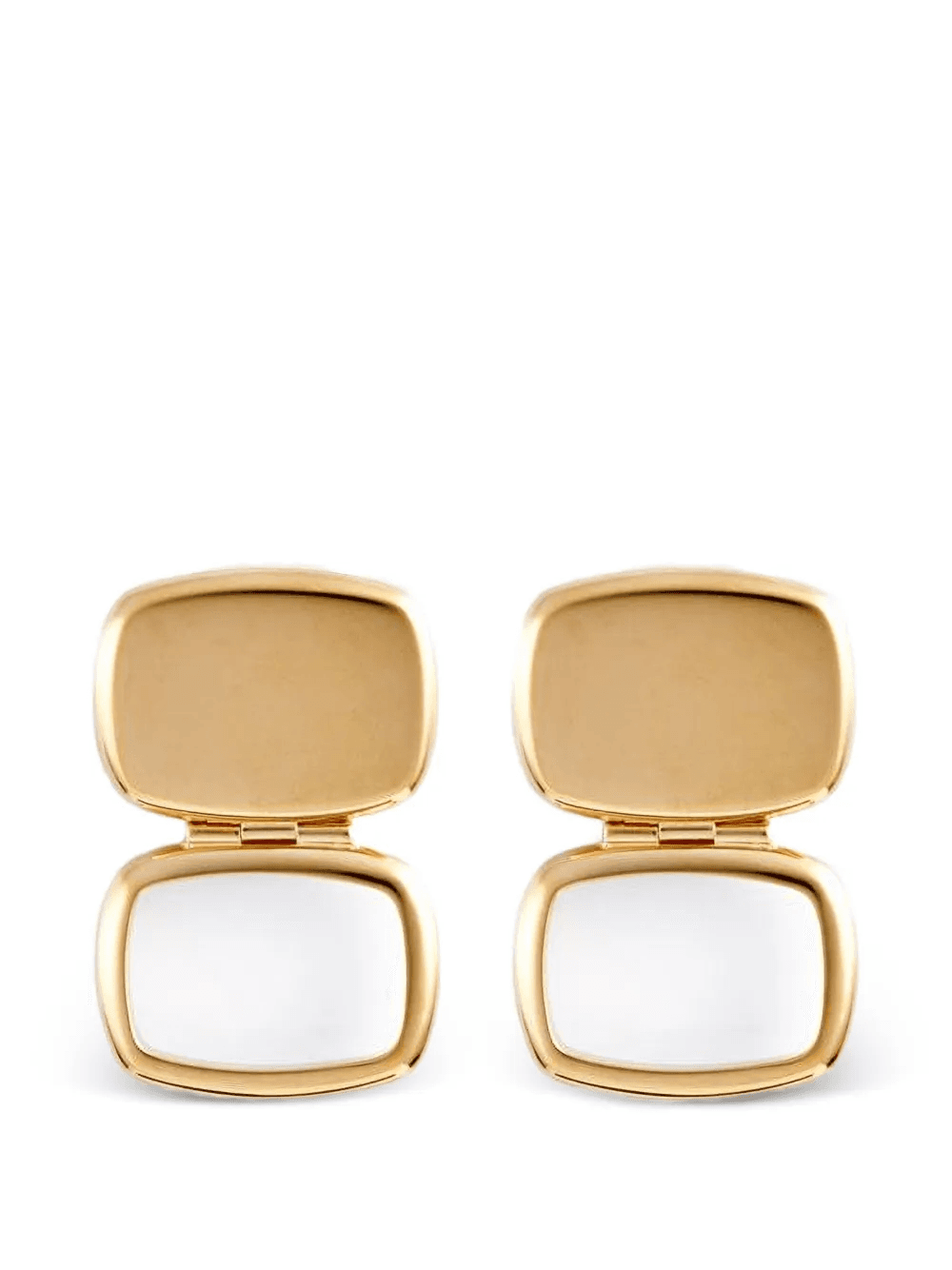 chunky rectangle earrings - Image 1