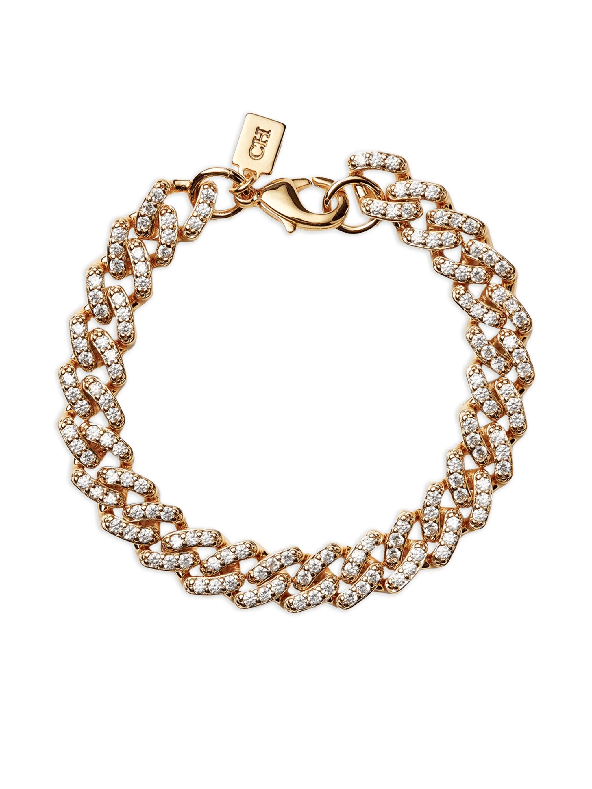 embellished cuban-chain bracelet - Image 1