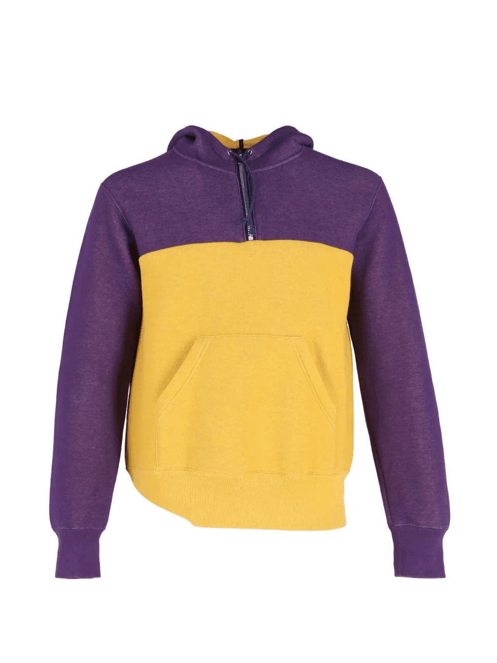colour-block long-sleeve hoodie - Image 1
