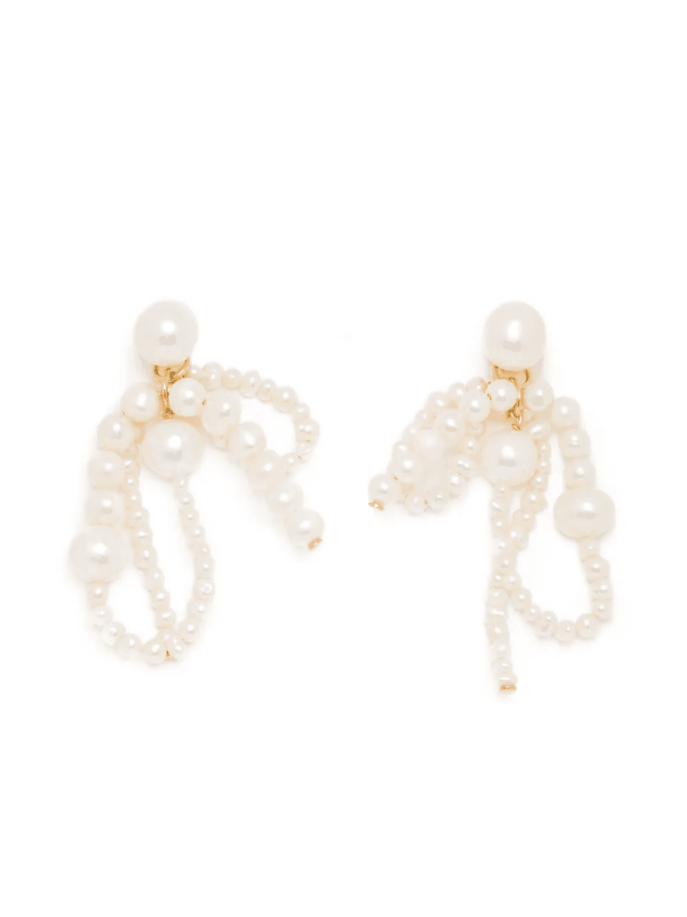 Pearl drop earrings - Image 1