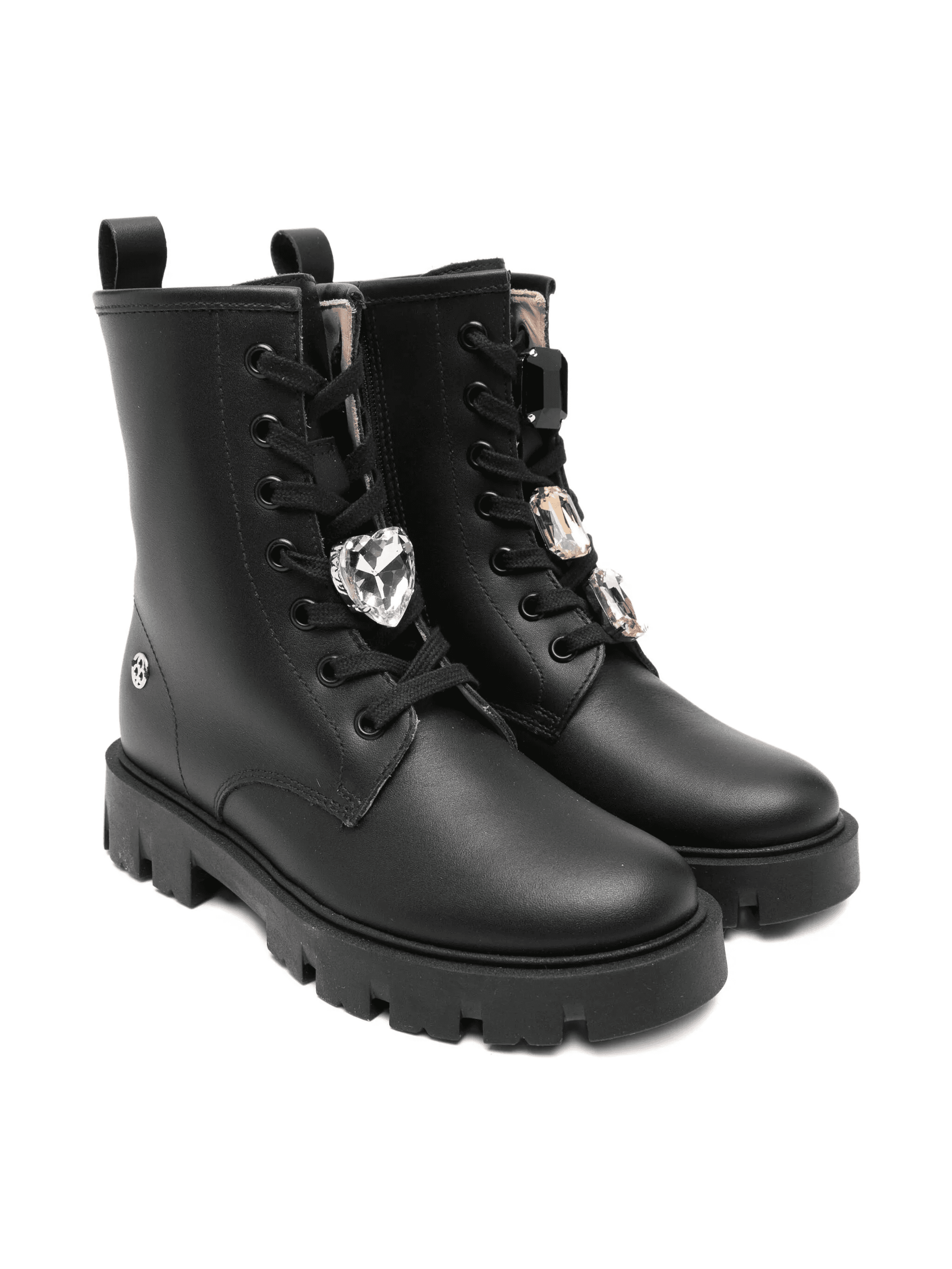 leather lace-up boots - Image 1