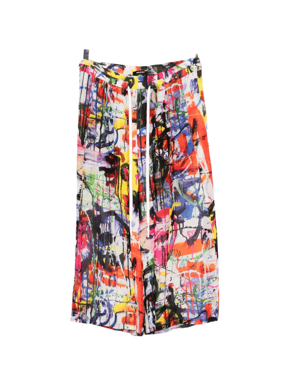 paint-splatter wide-leg tousers - Image 1