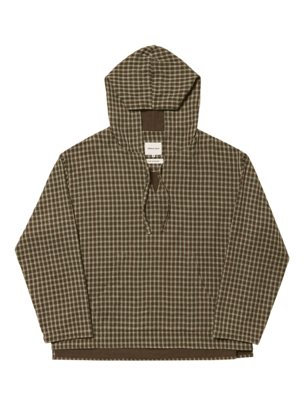checked hoodie - Image 1