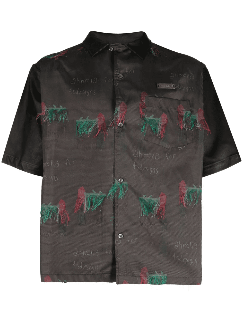 graphic-print short-sleeve shirt - Image 1