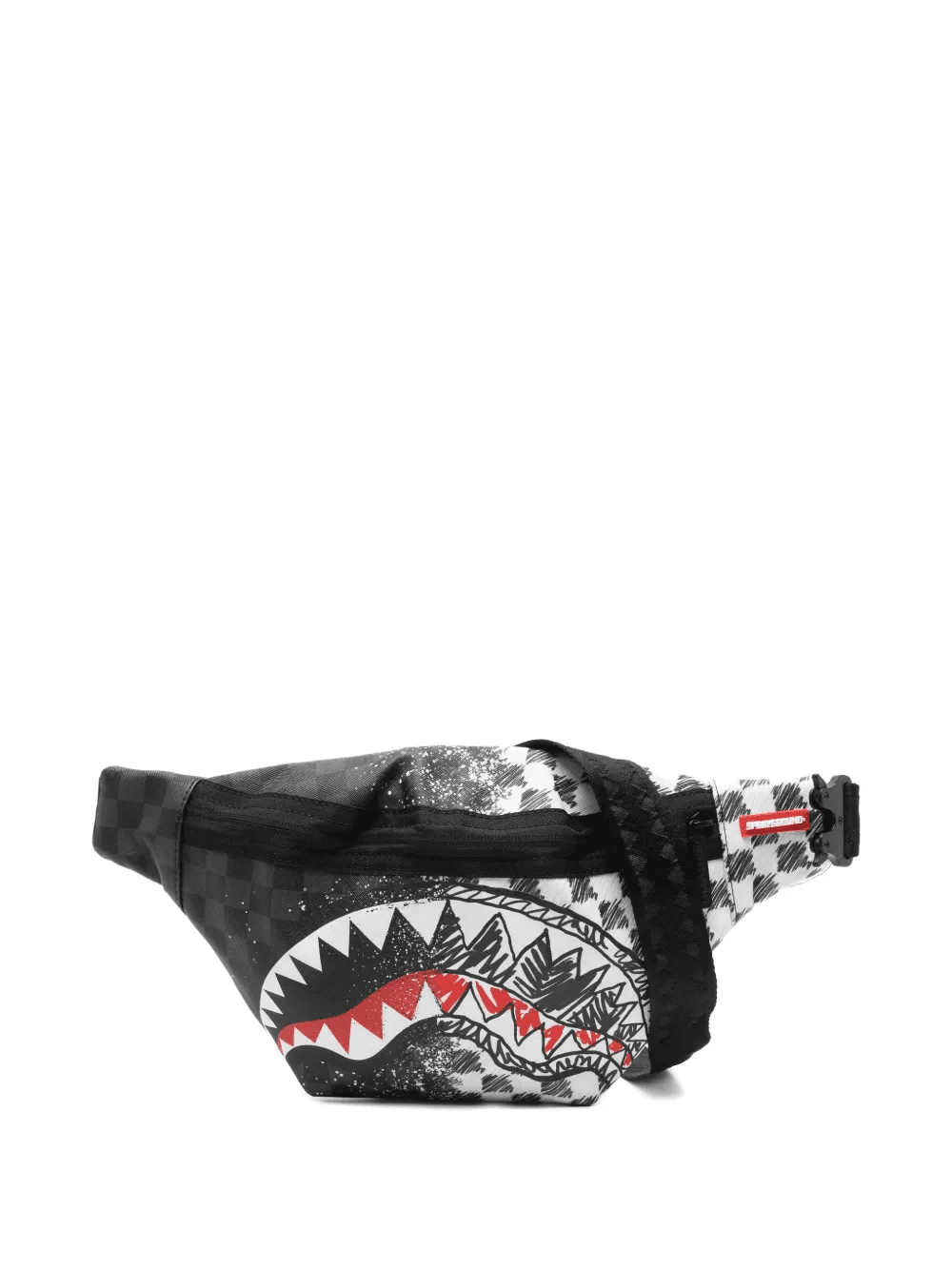 shark-checkered belt bag - Image 1