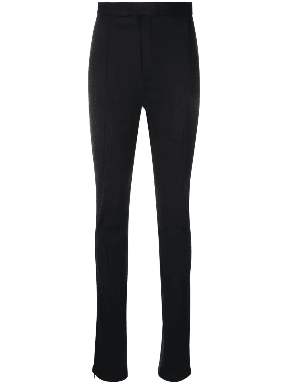 high-waisted slit-detail trousers - Image 1