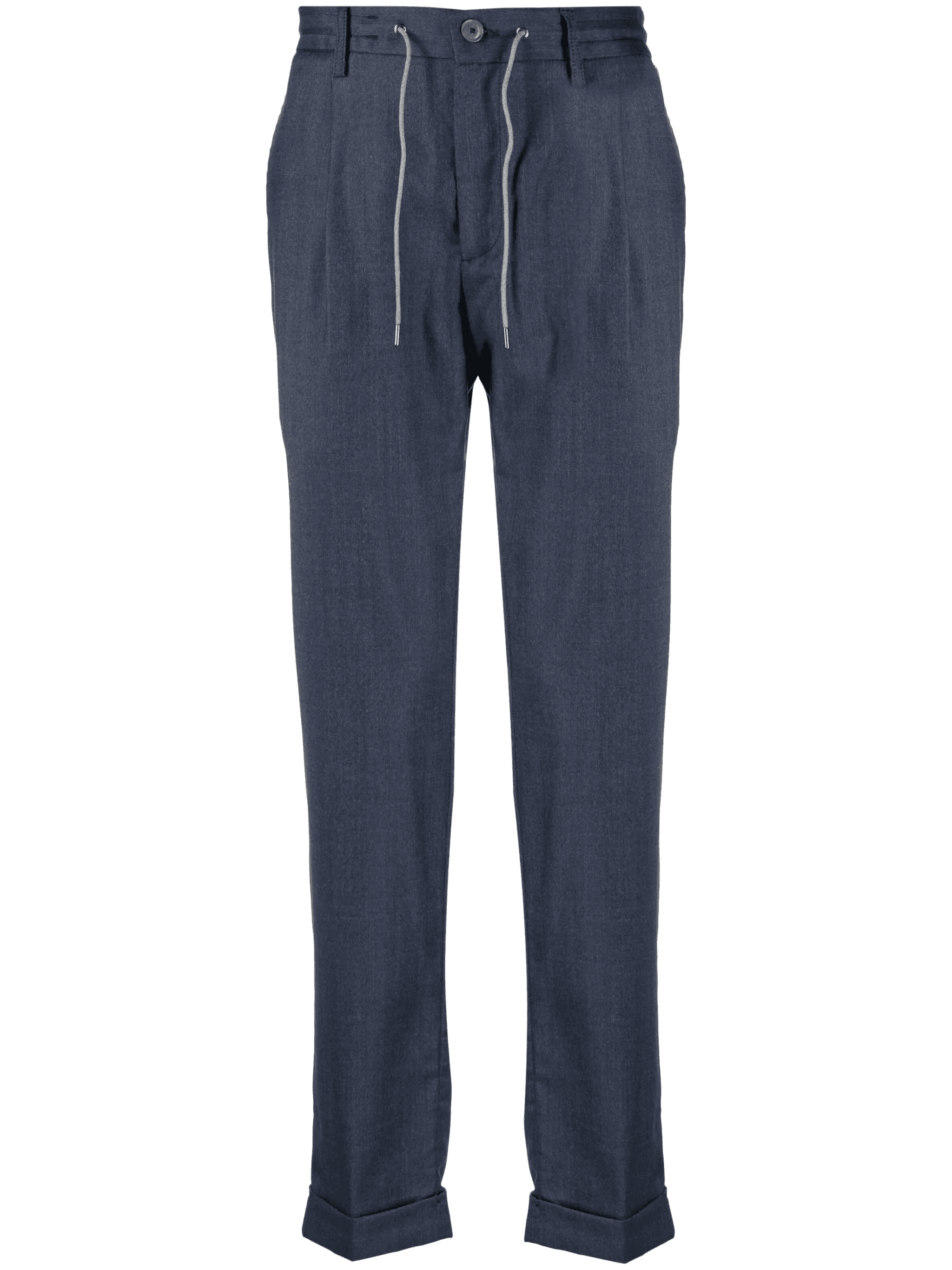 drawstring-waist straight-leg trousers - Image 1