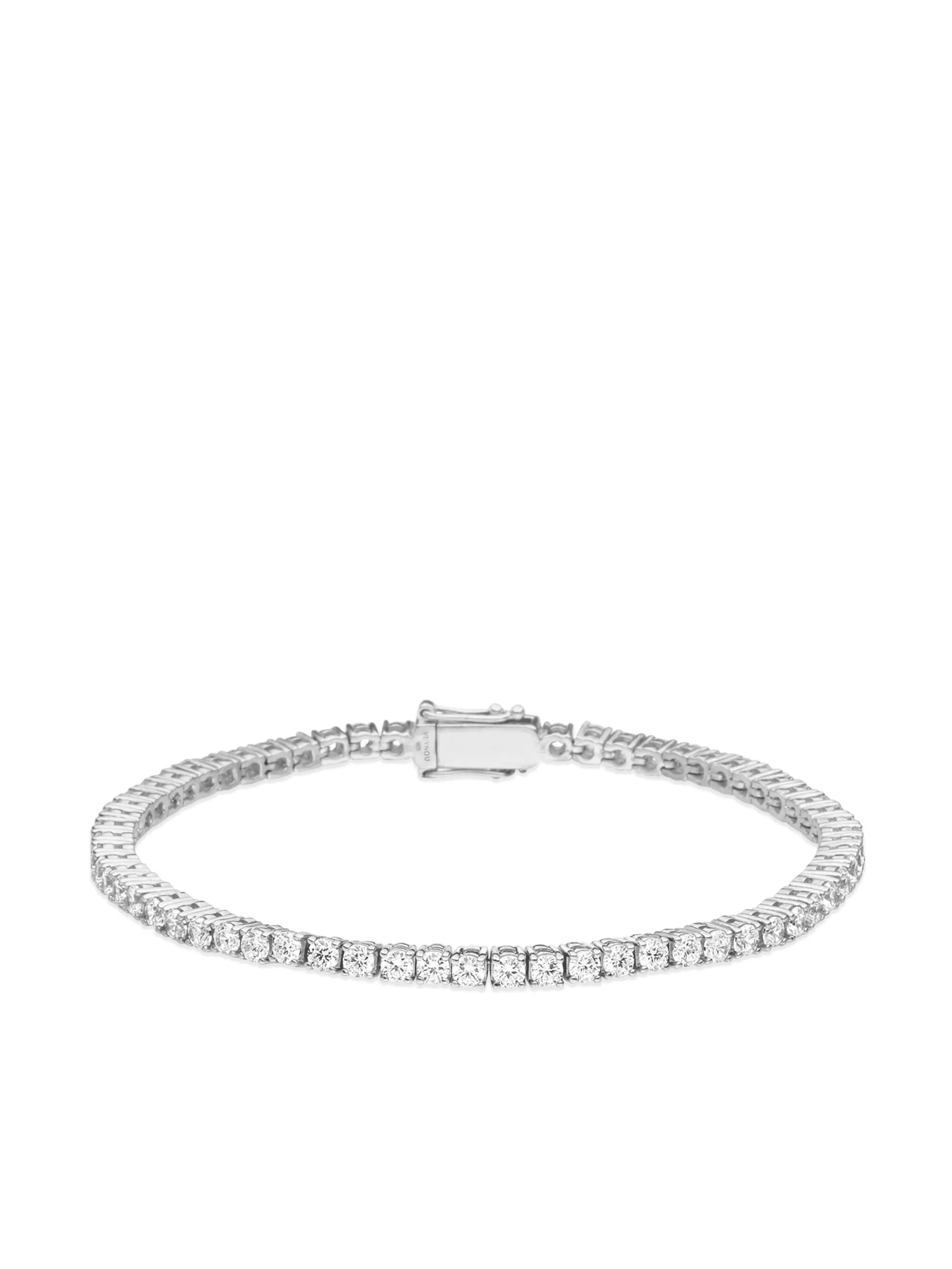 18kt white gold diamond bracelet - Image 1