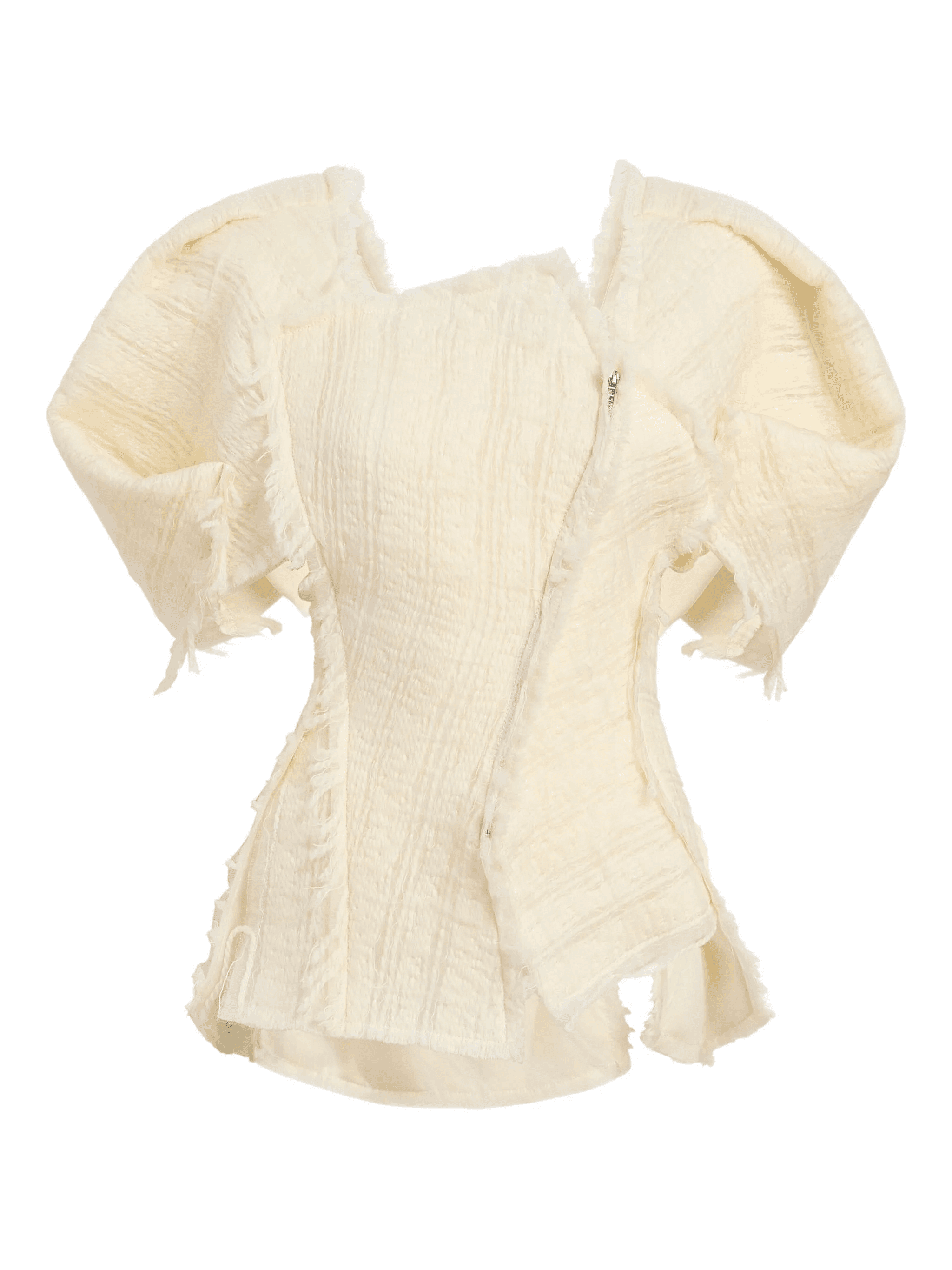 Quan frayed-sleeve top - Image 1