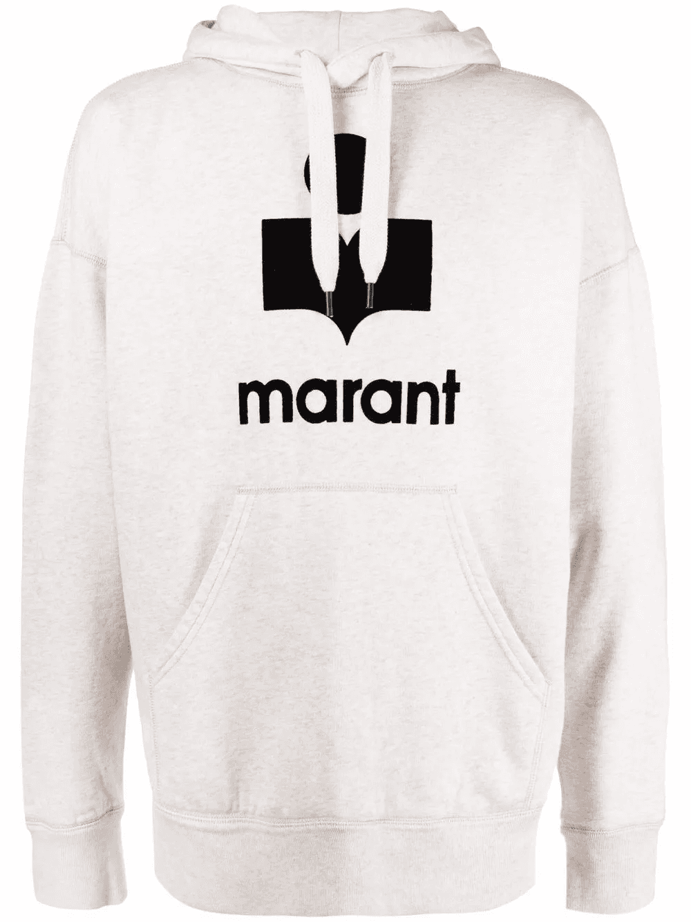 Miley flocked-logo hoodie - Image 1