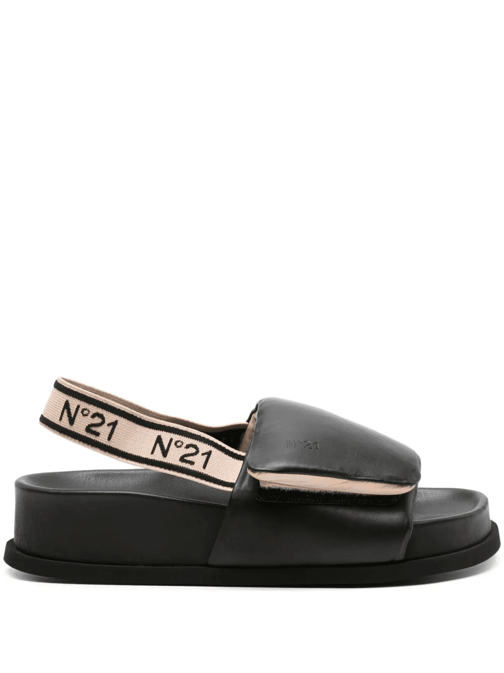 logo-debossed slingback sandals - Image 1