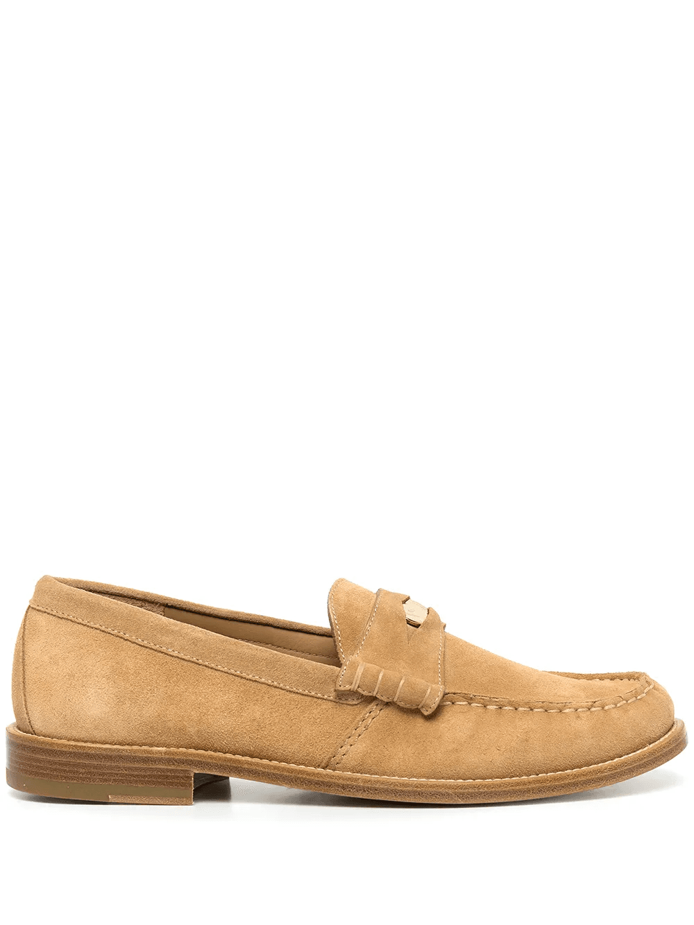 suede penny-detail loafers - Image 1