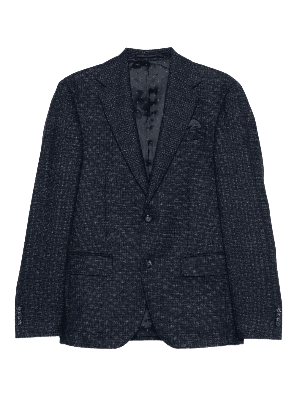 textured single-breasted wool blazer - Image 1