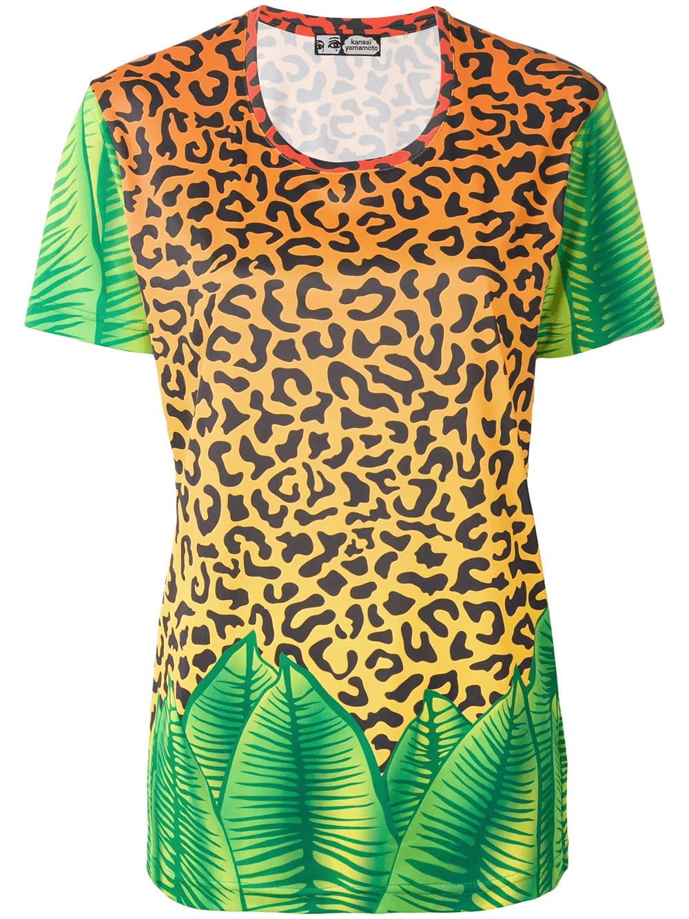 1980s leopard-print T-shirt - Image 1