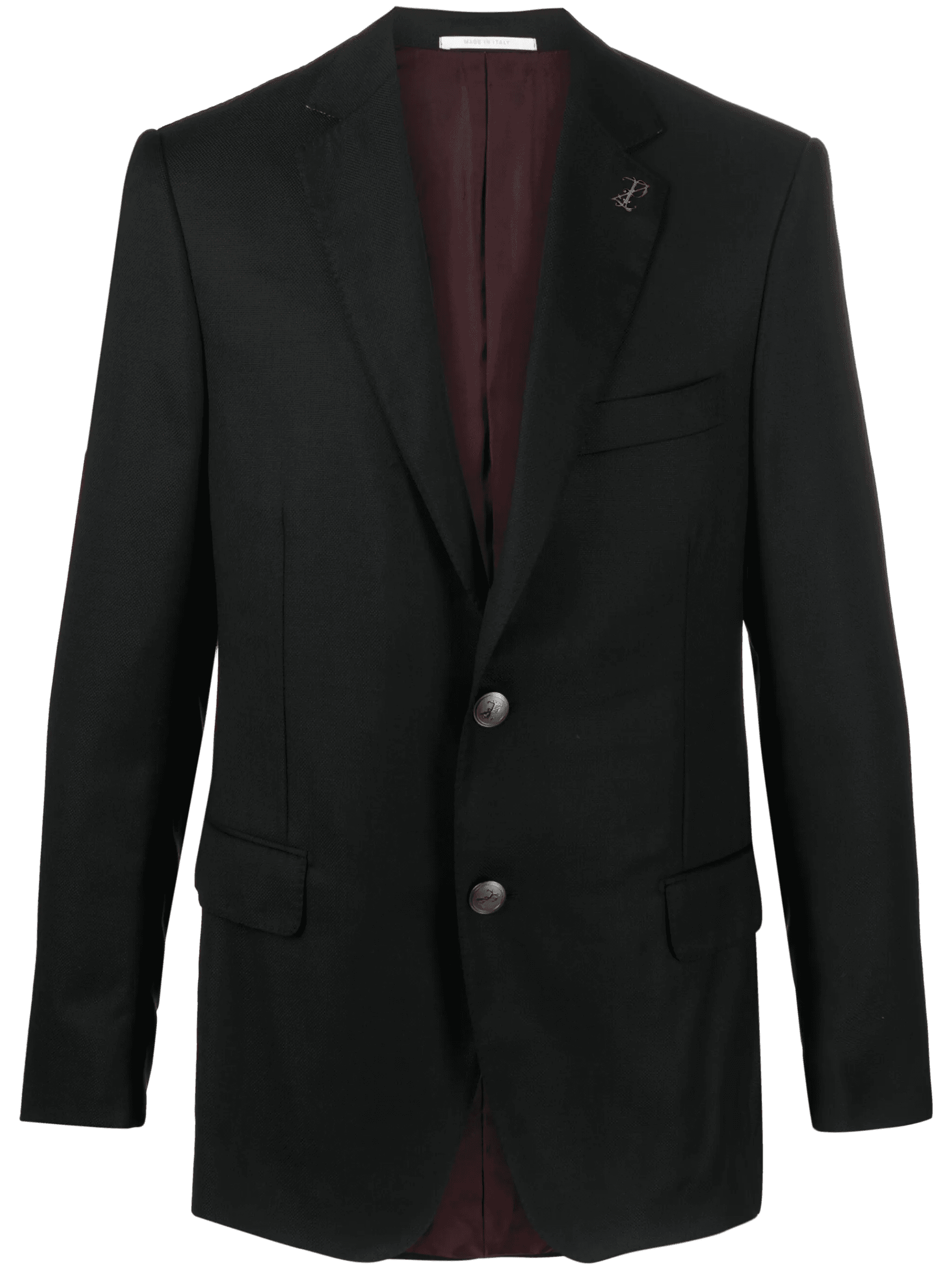 brooch-detail single-breasted blazer - Image 1