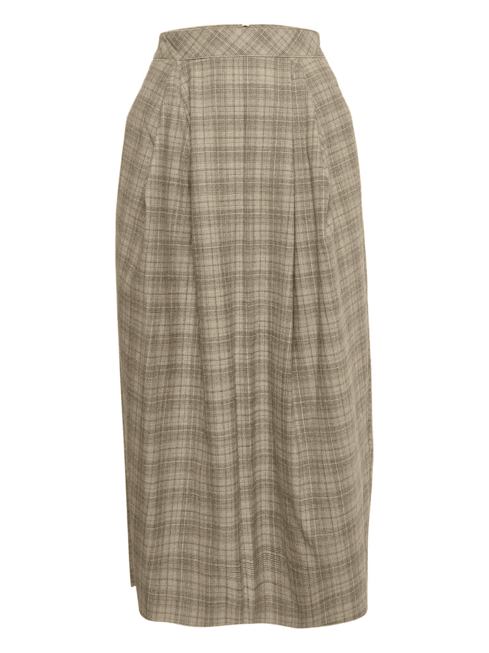pleated plaid skirt - Image 1