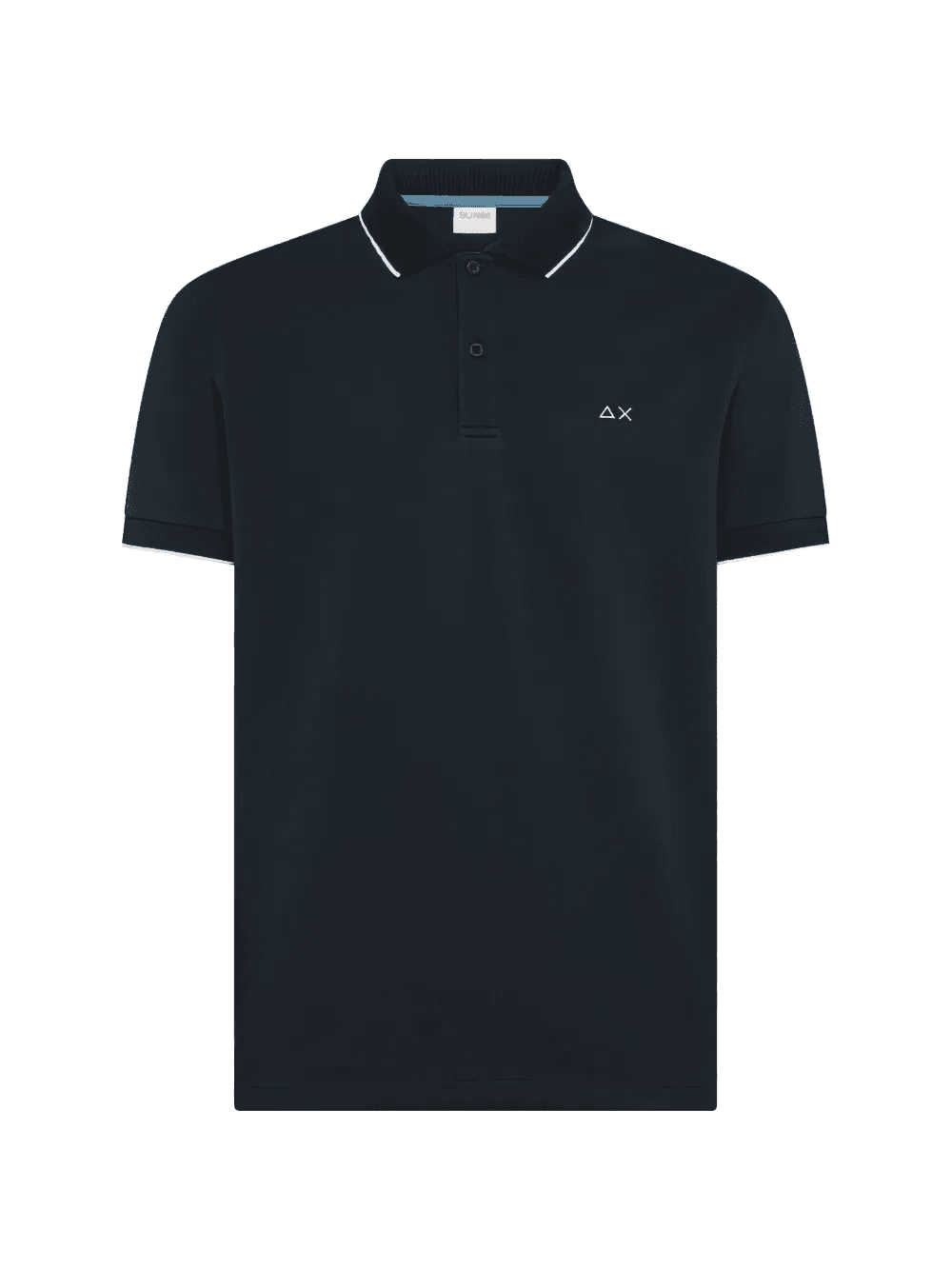 contrast trim polo shirt - Image 1