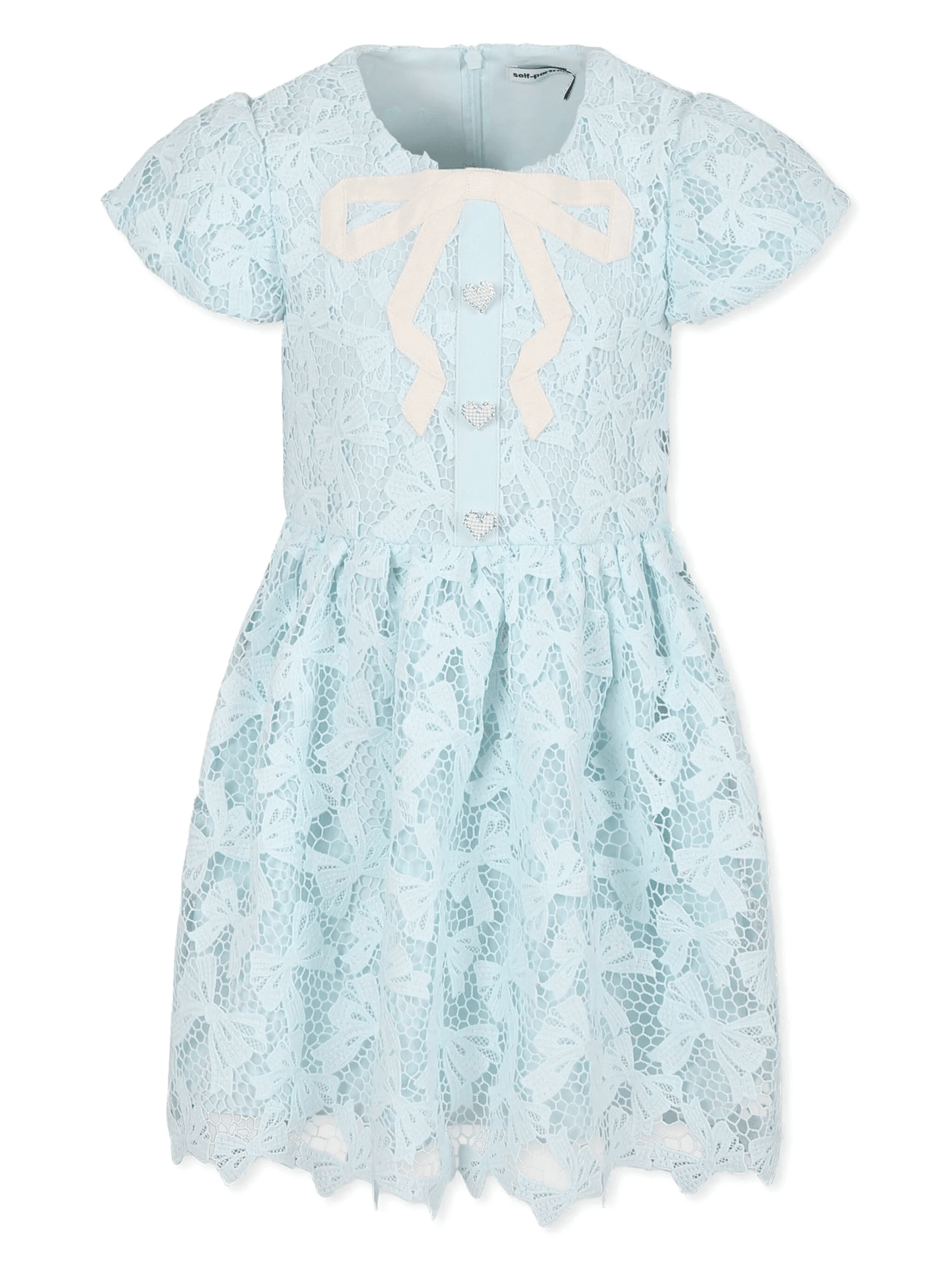 bow-detail lace dress - Image 1