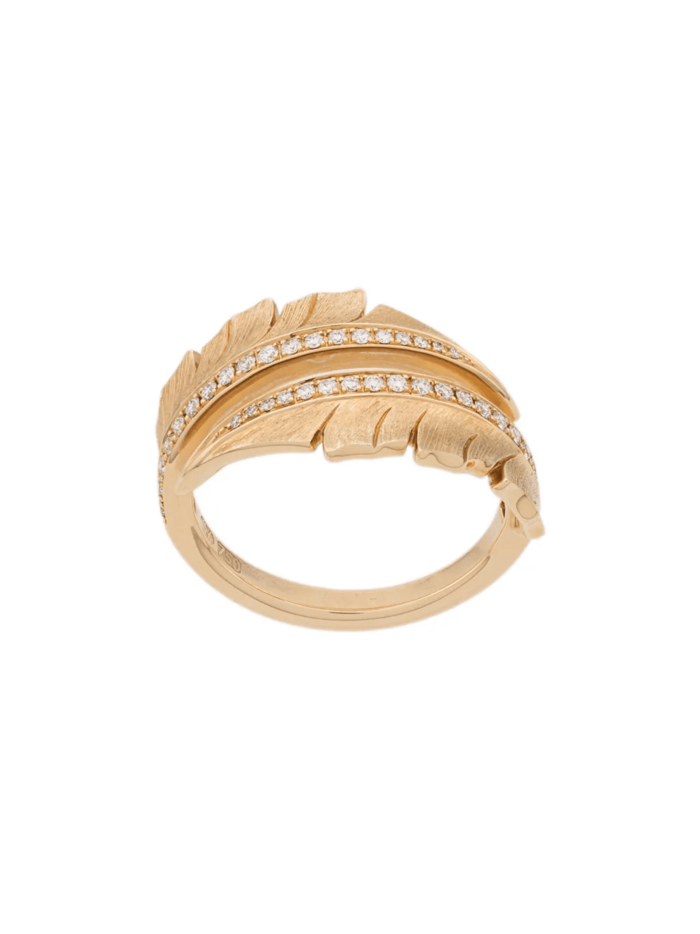 embellished leaf ring - Image 1