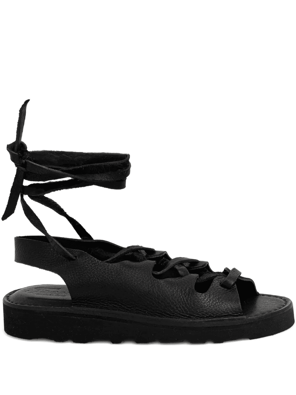 lace-up leather sandals - Image 1
