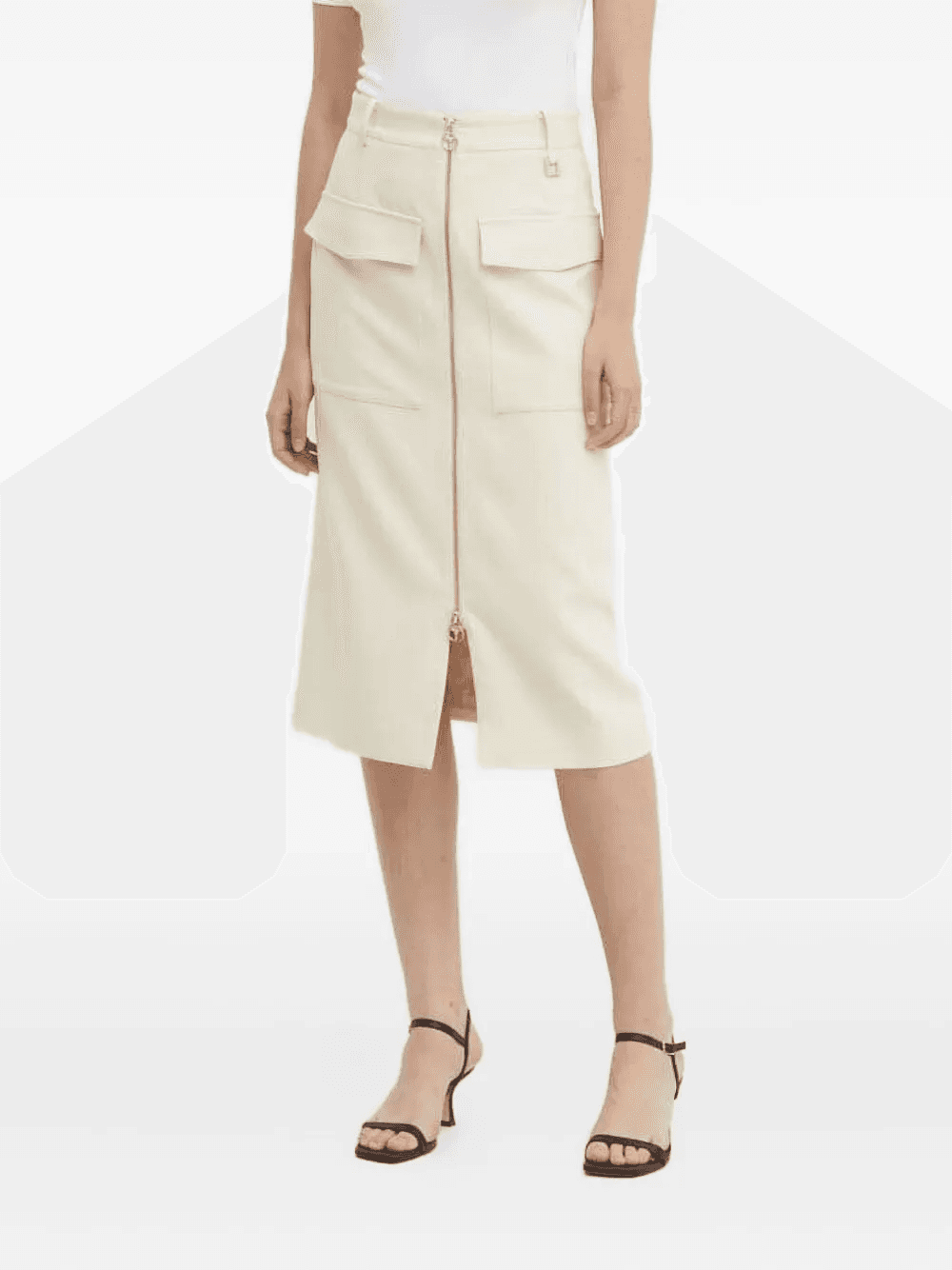 flap-pocket midi skirt - Image 1