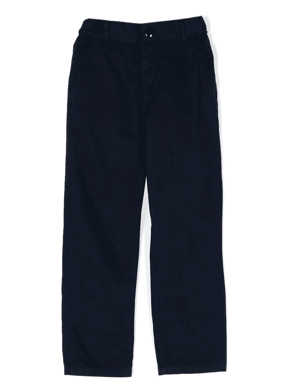 elasticated-waist straight-leg trousers - Image 1