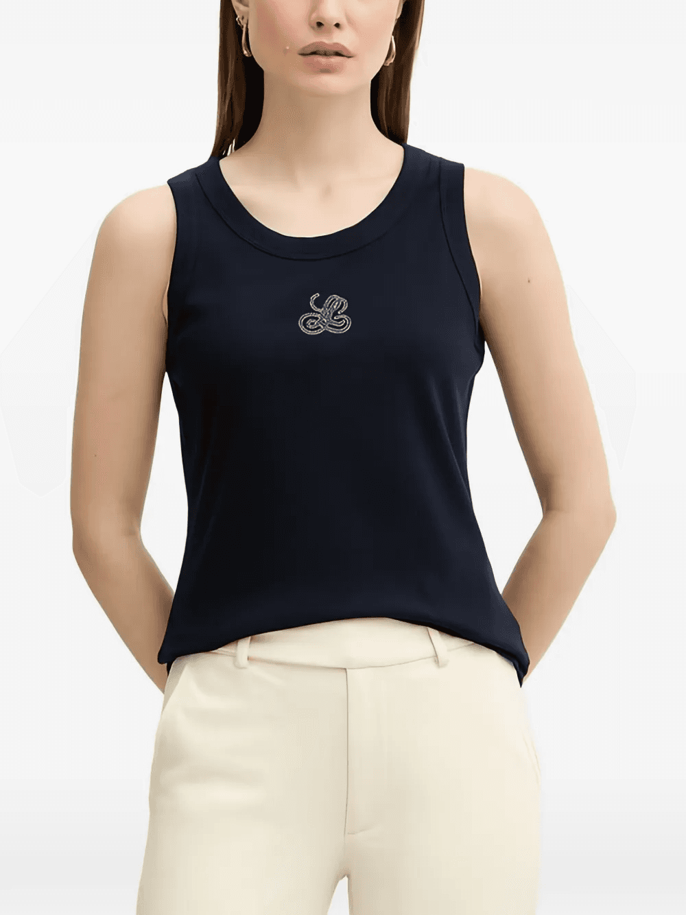 embroidered tank top - Image 1