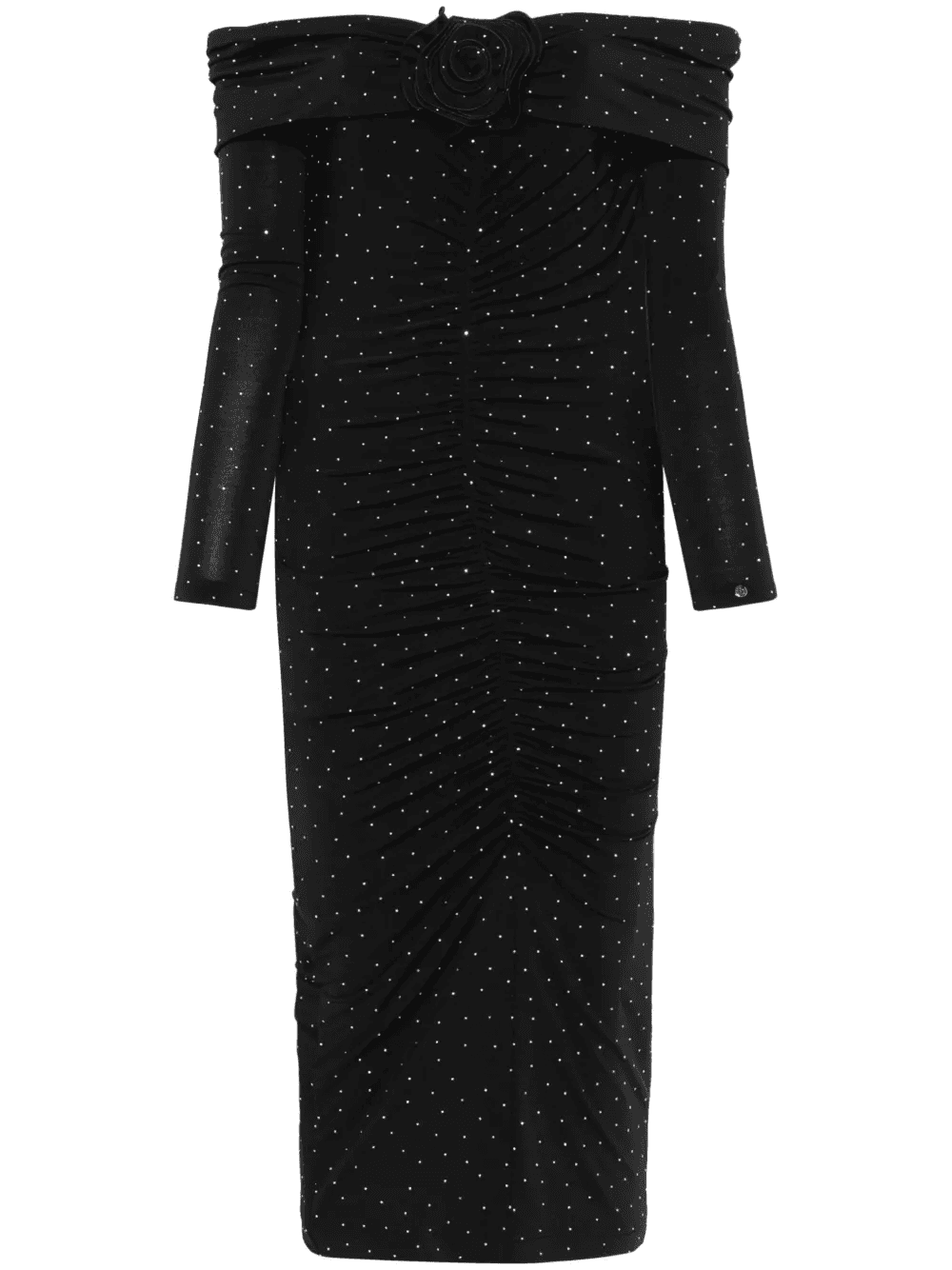 crystal-embellished midi dress - Image 1