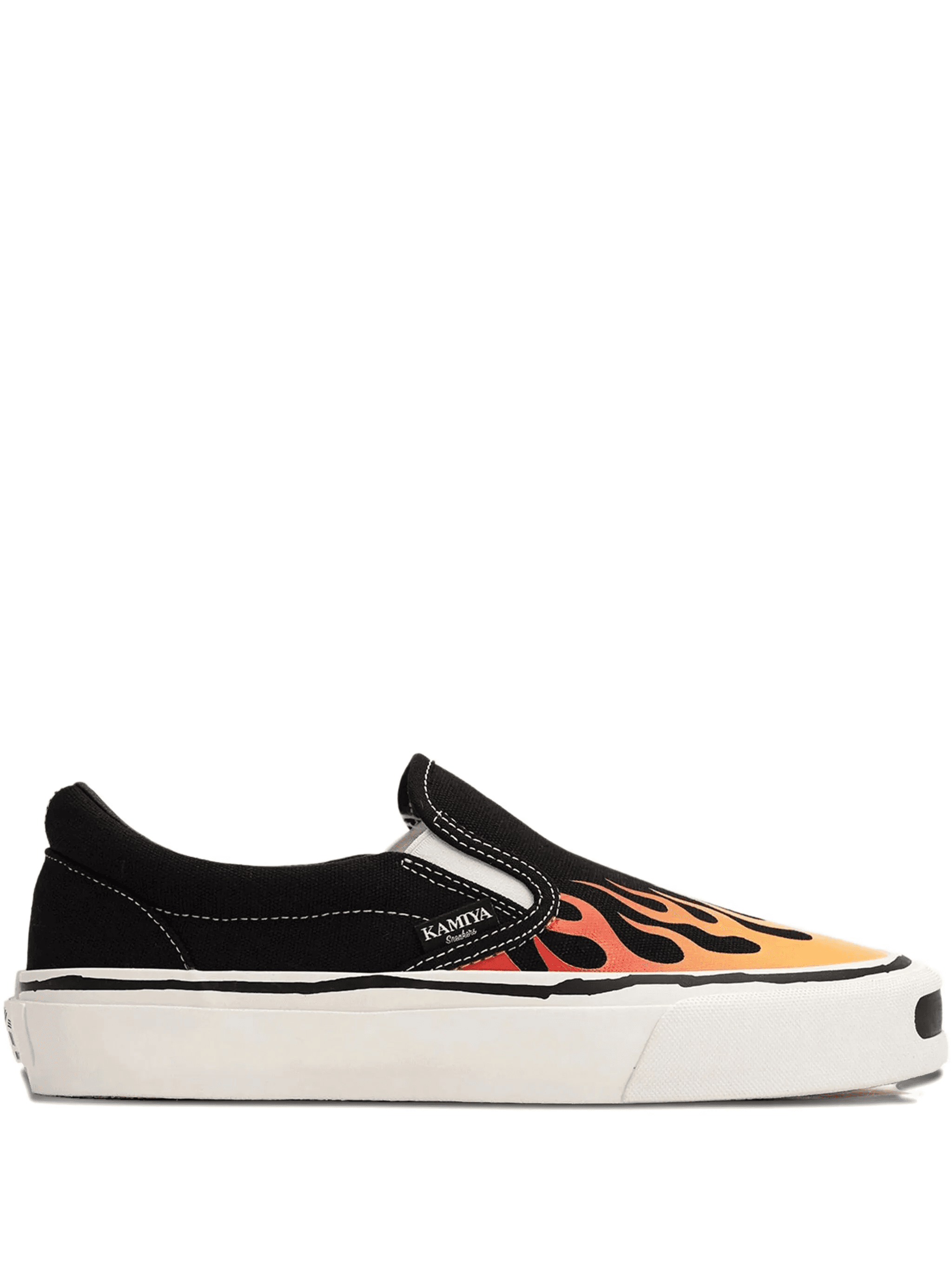 Cornell flame-pattern slip-on sneakers - Image 1