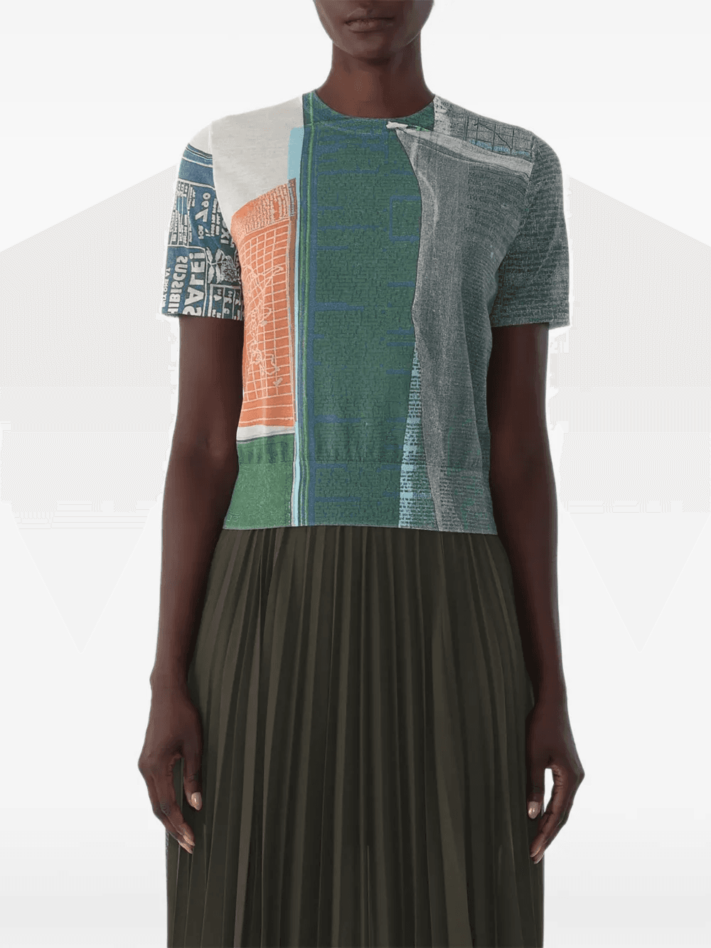 x Robert Rauschenberg artwork short-sleeve sweater - Image 1