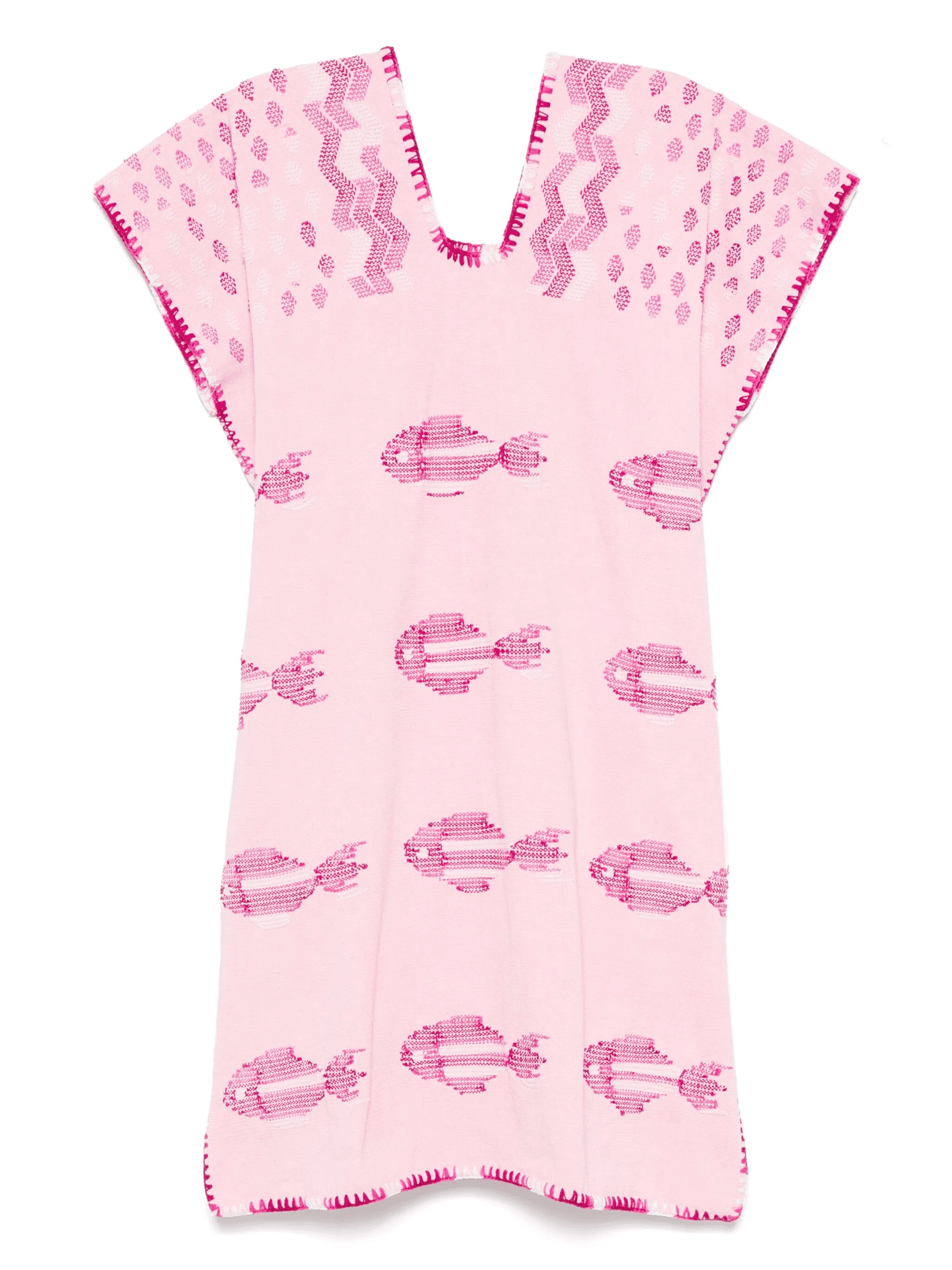 White Fish-print mini dress - Image 1