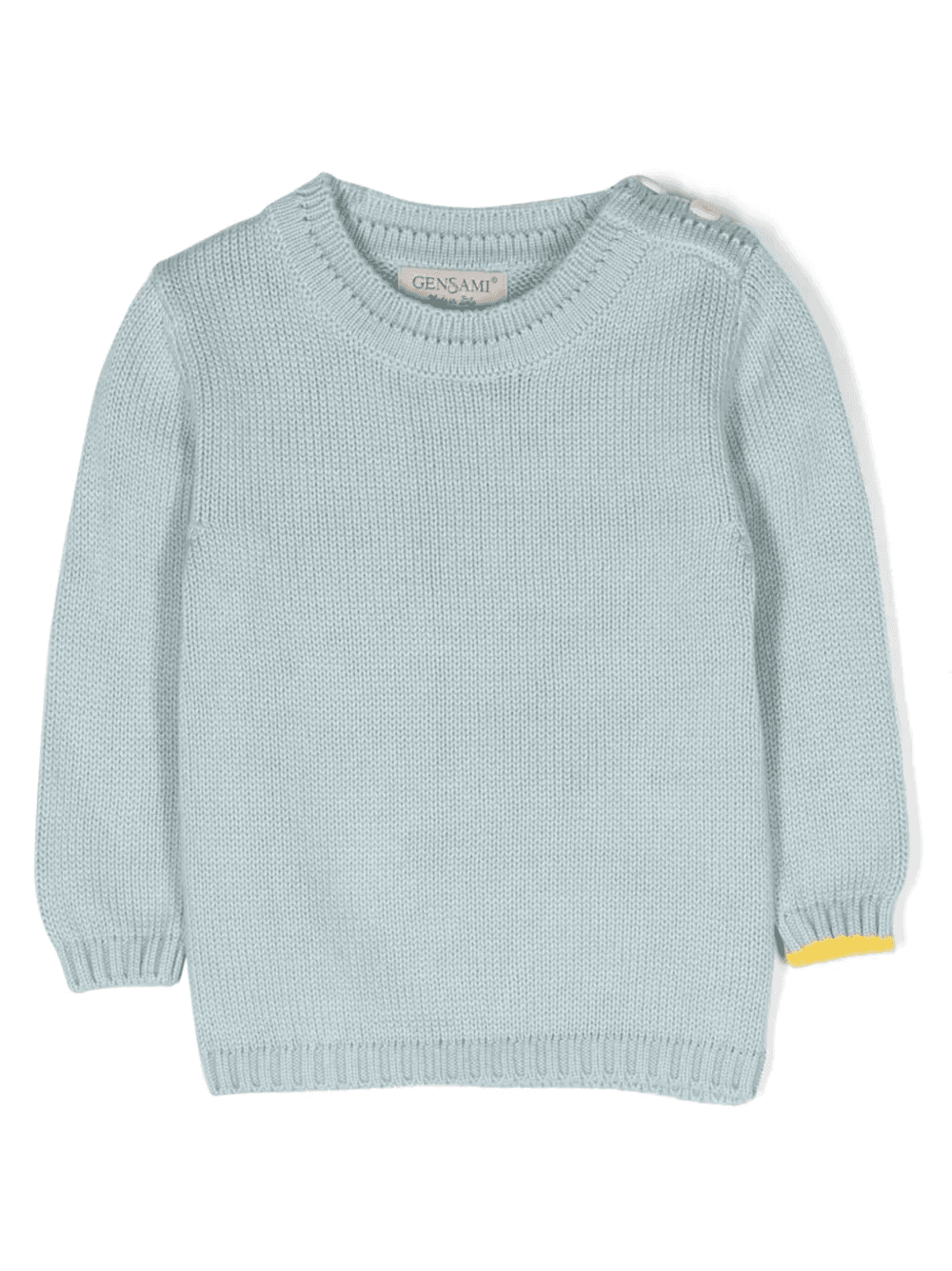 contrasting-trim crew-neck jumper - Image 1