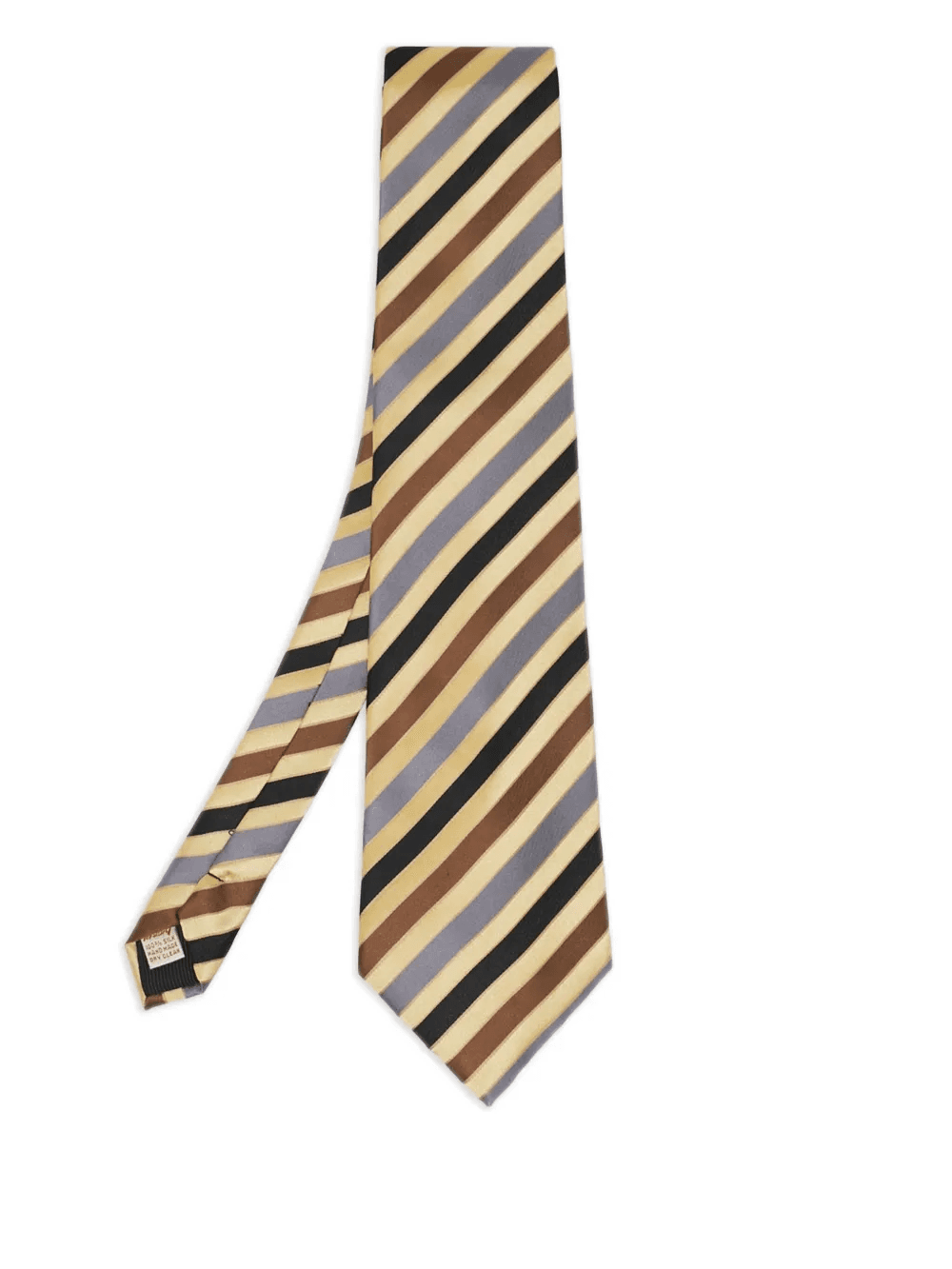 pre-owned diagonal stripe silk tie - Image 1