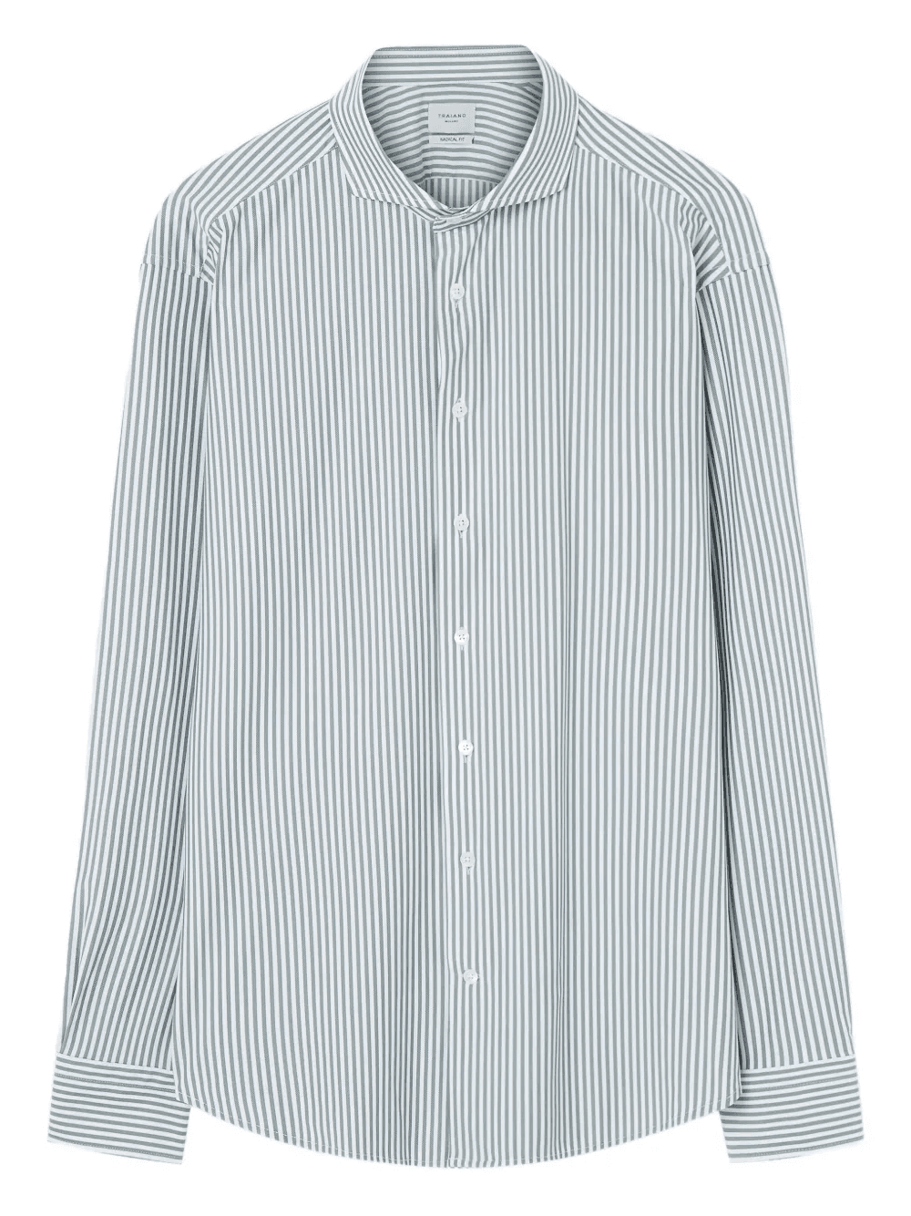 striped long-sleeved shirt - Image 1